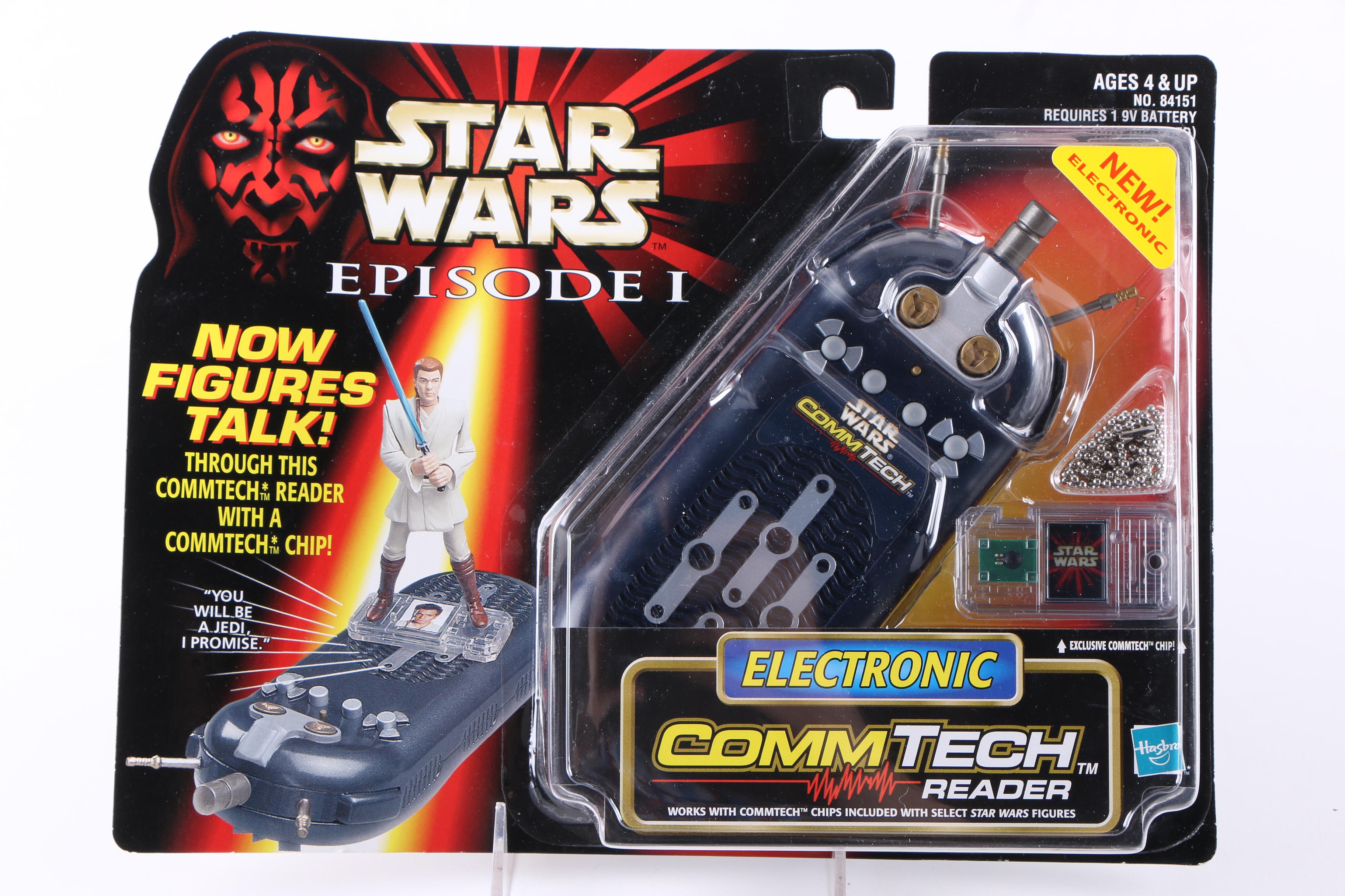 "Star Wars: Episode I" CommTech Reader and Action Figures