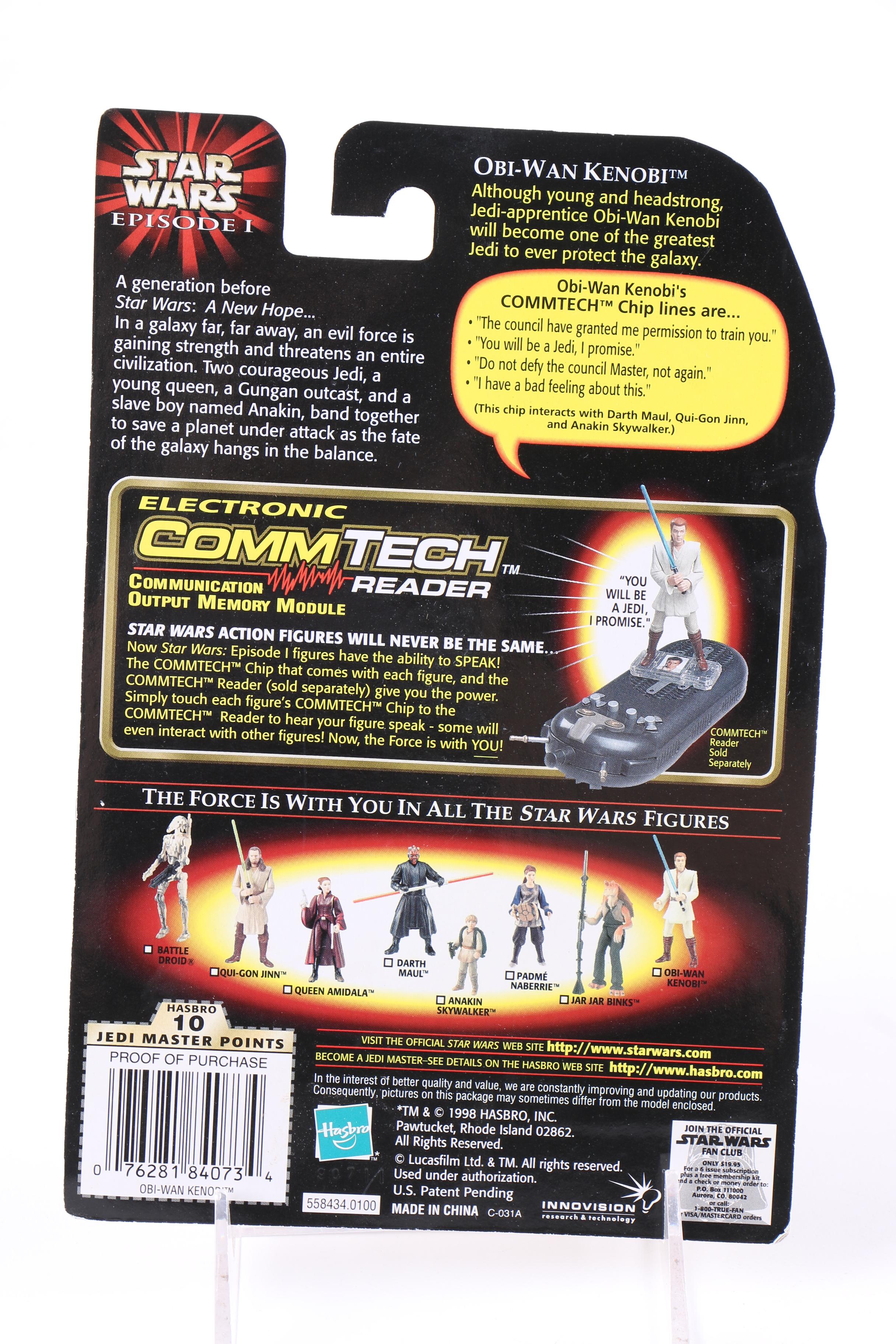 "Star Wars: Episode I" CommTech Reader and Action Figures