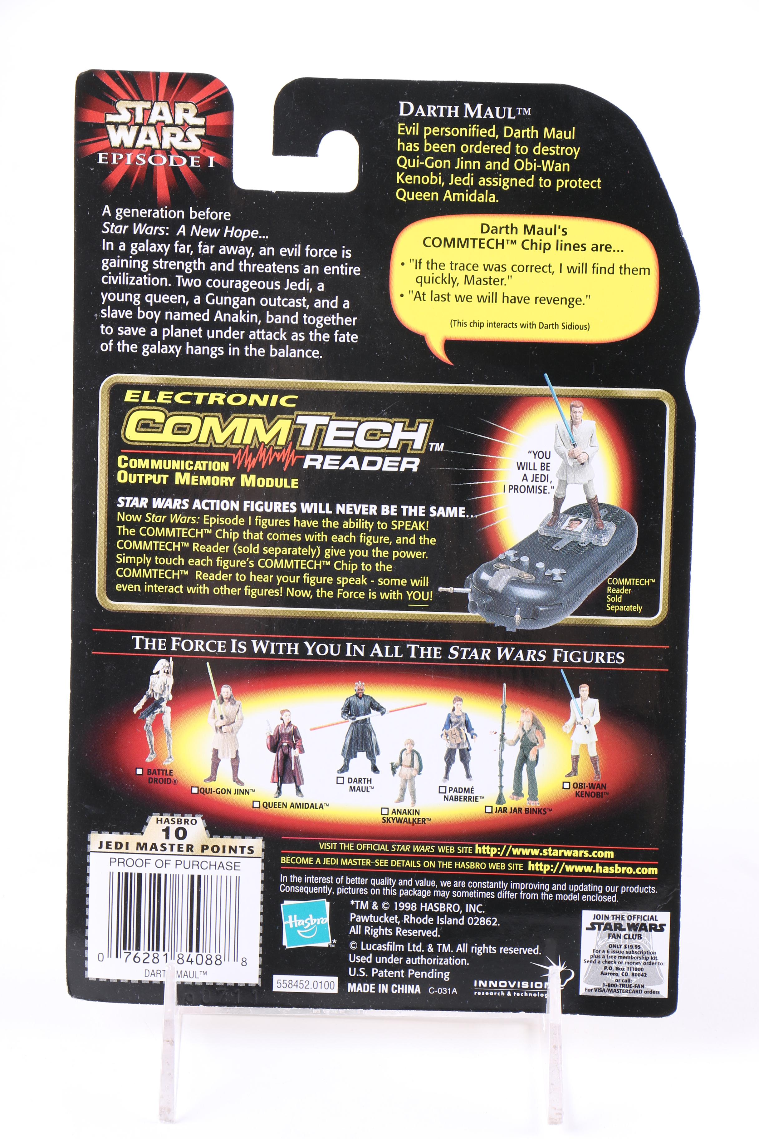 "Star Wars: Episode I" CommTech Reader and Action Figures