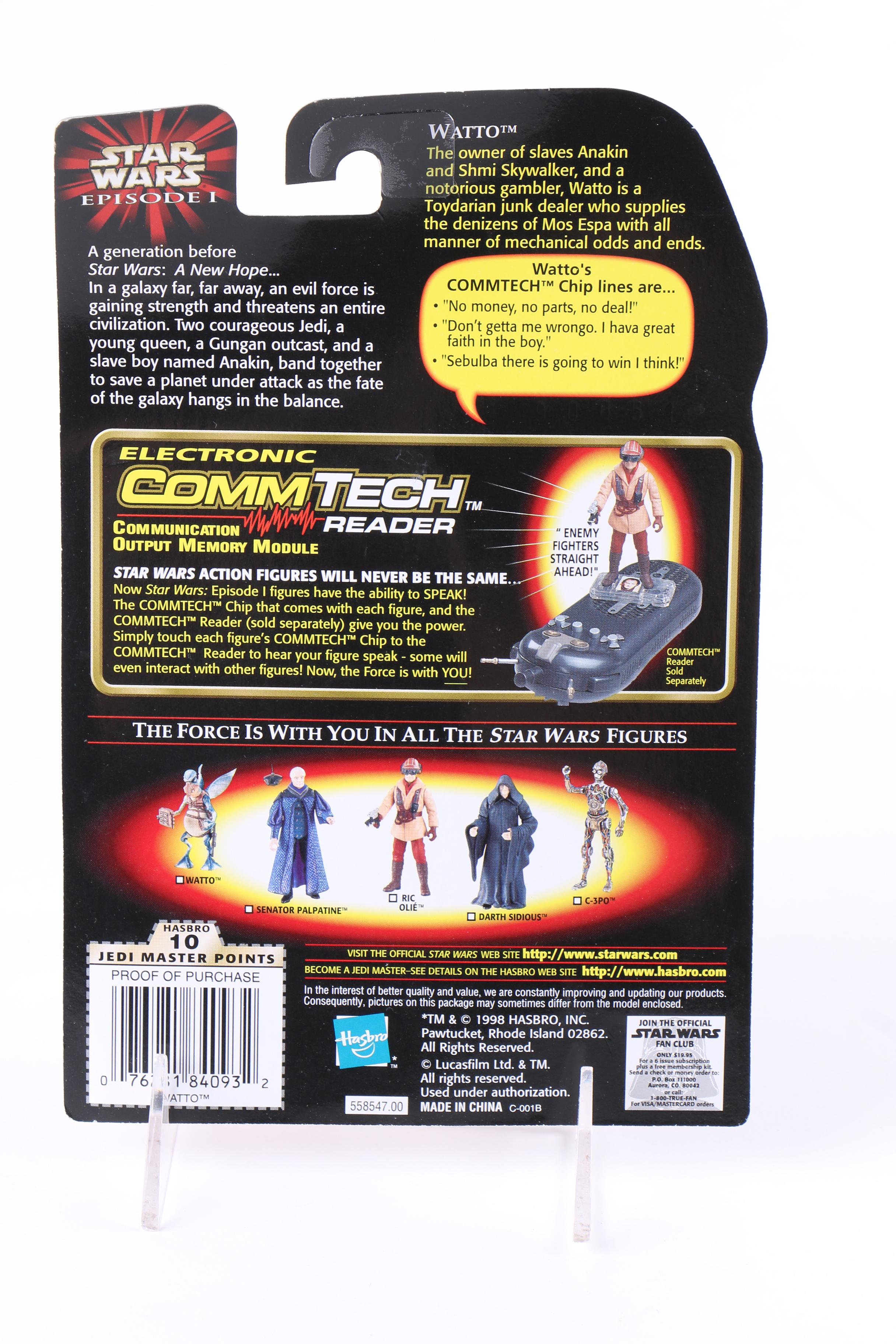 "Star Wars: Episode I" CommTech Reader and Action Figures