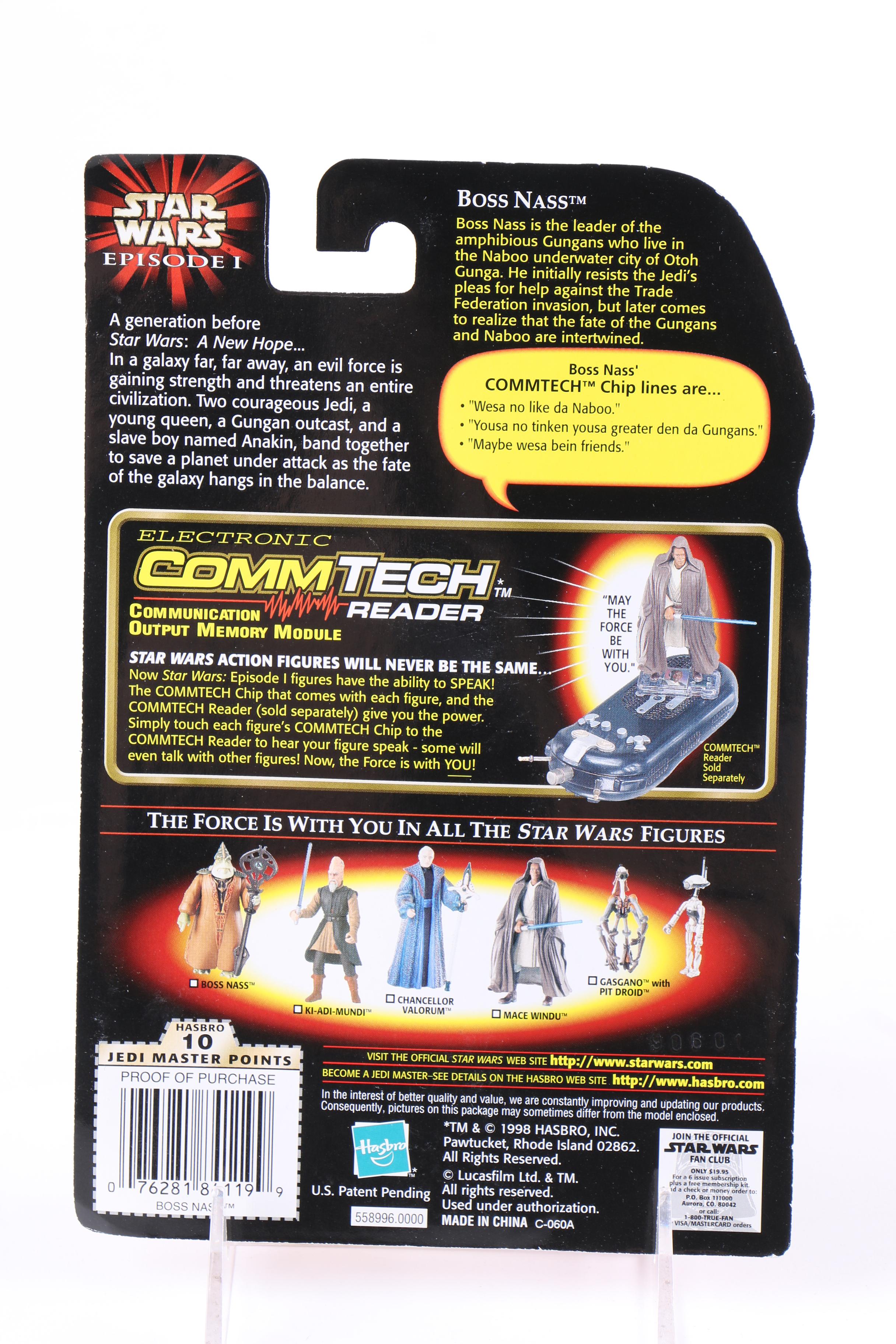 "Star Wars: Episode I" CommTech Reader and Action Figures