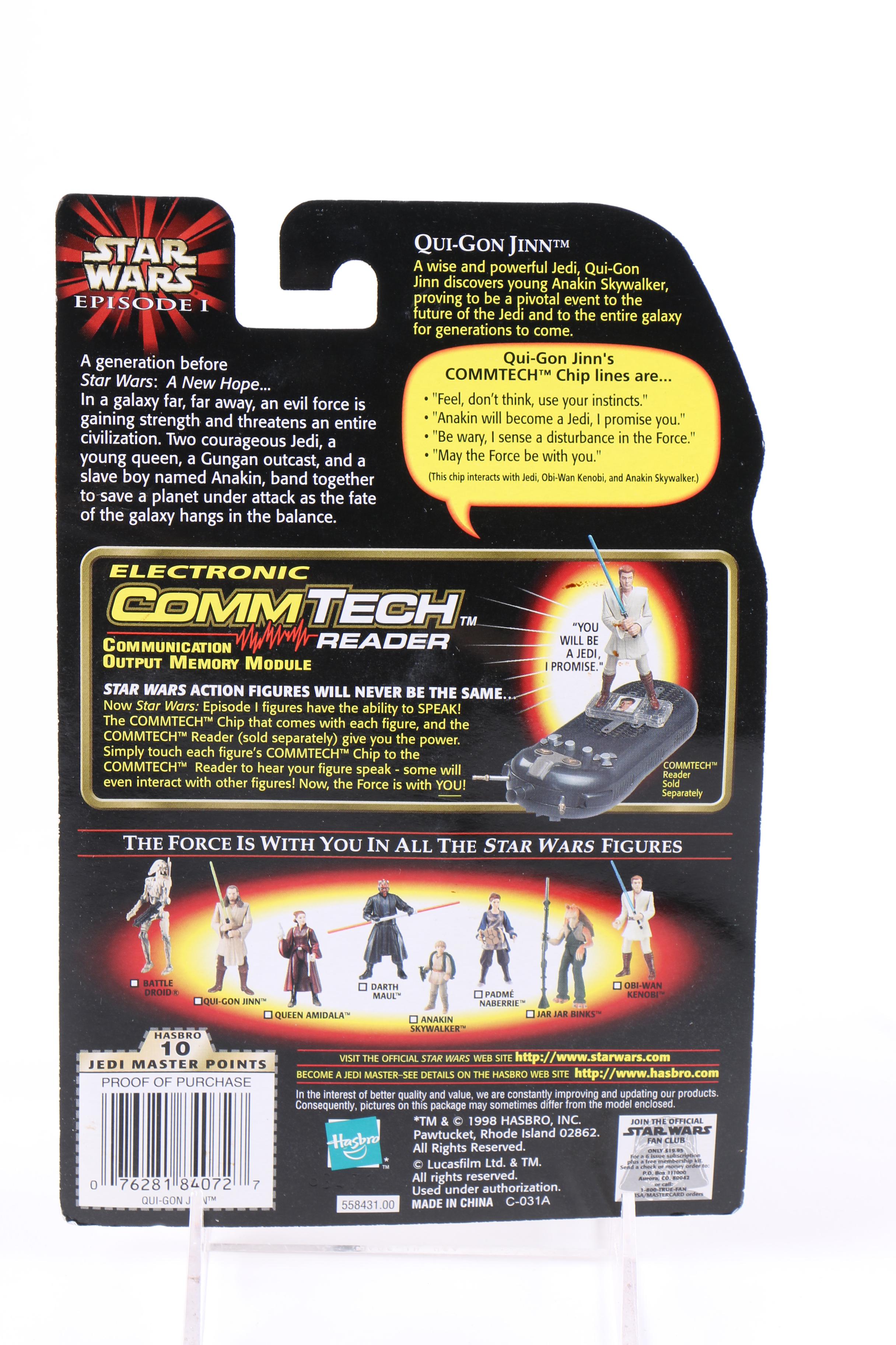 "Star Wars: Episode I" CommTech Reader and Action Figures