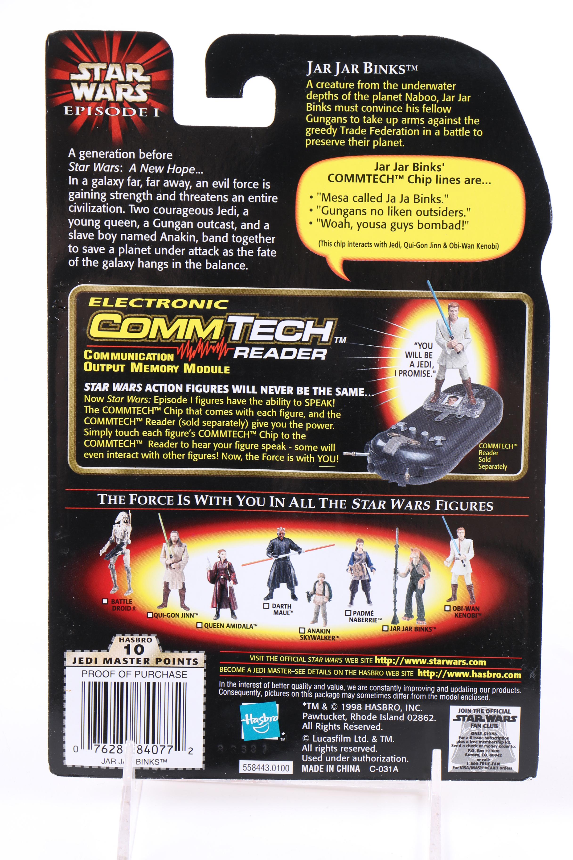 "Star Wars: Episode I" CommTech Reader and Action Figures