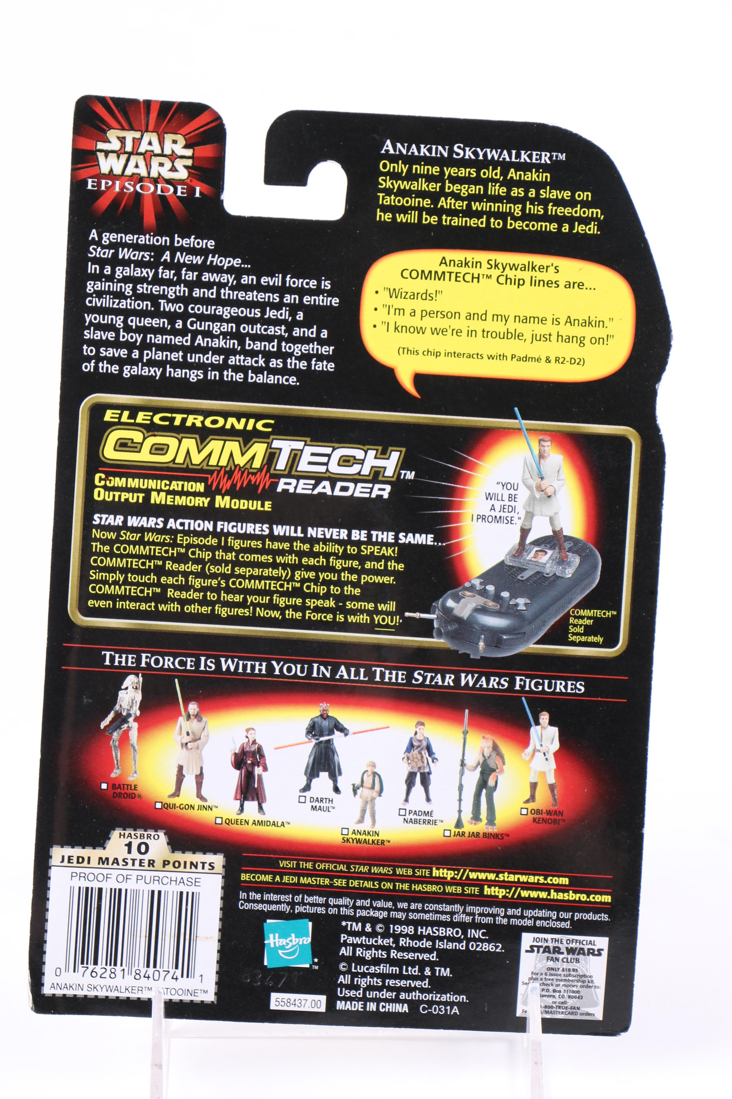 "Star Wars: Episode I" CommTech Reader and Action Figures
