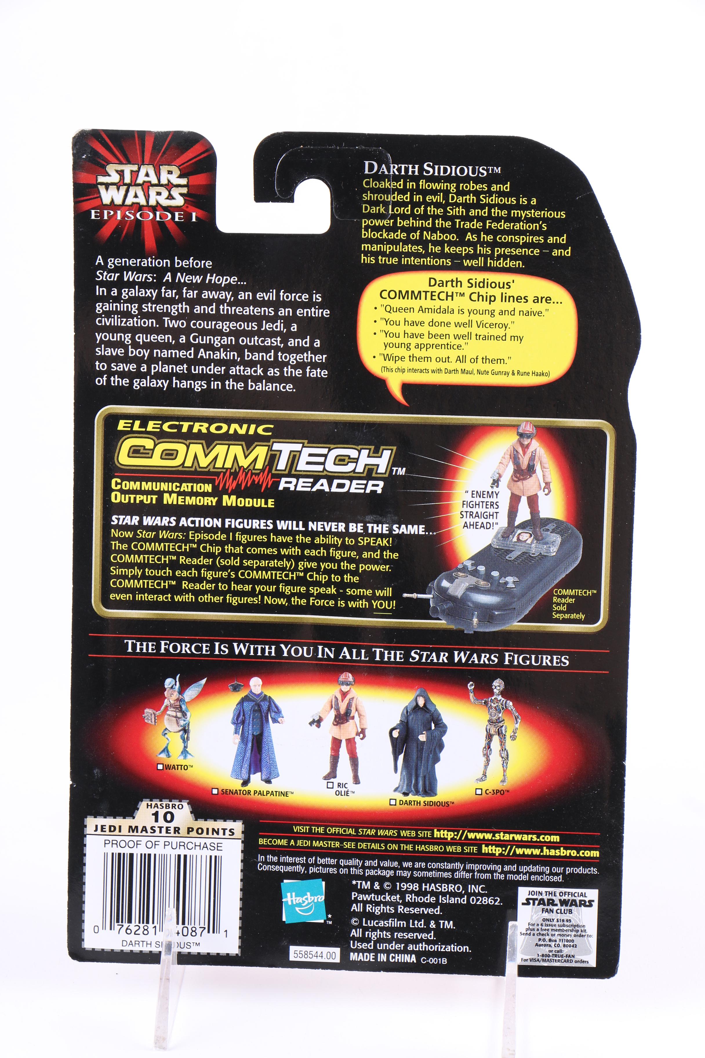 "Star Wars: Episode I" CommTech Reader and Action Figures