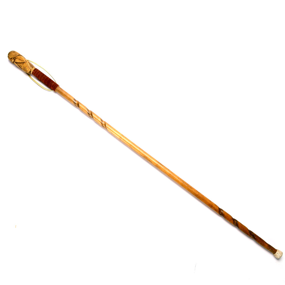 Hand-carved Man Walking Stick