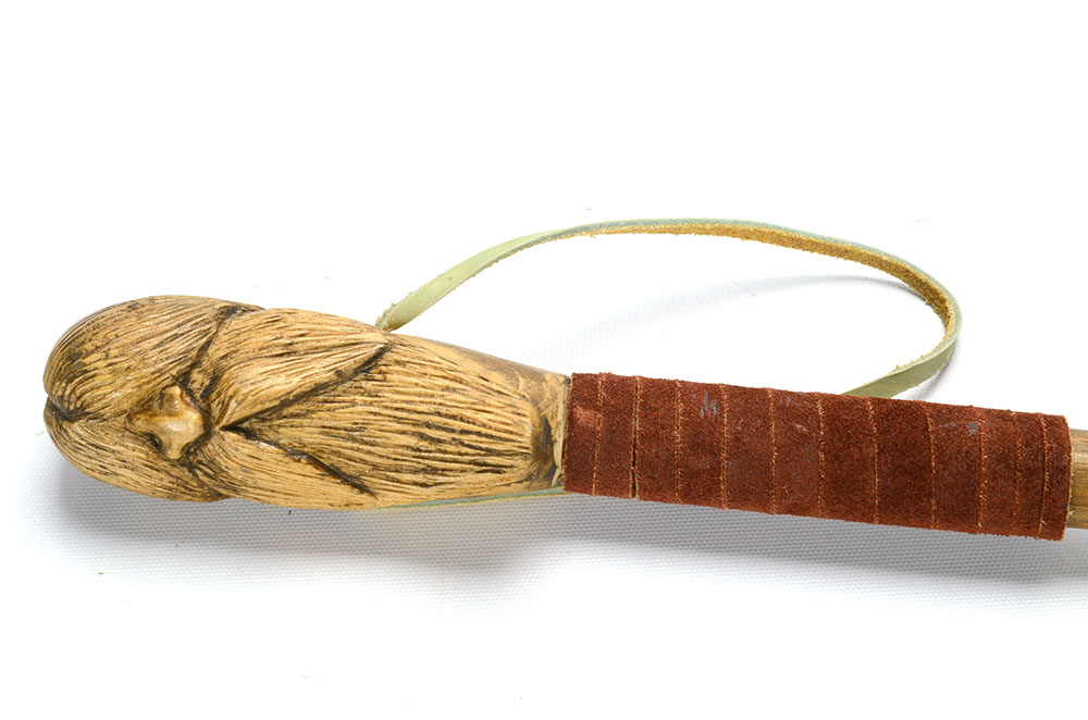 Hand-carved Man Walking Stick