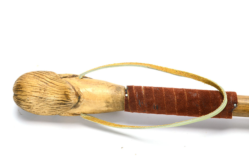 Hand-carved Man Walking Stick