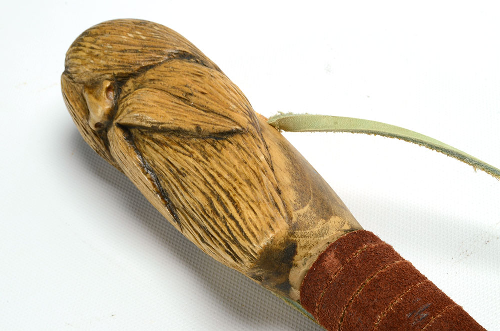 Hand-carved Man Walking Stick