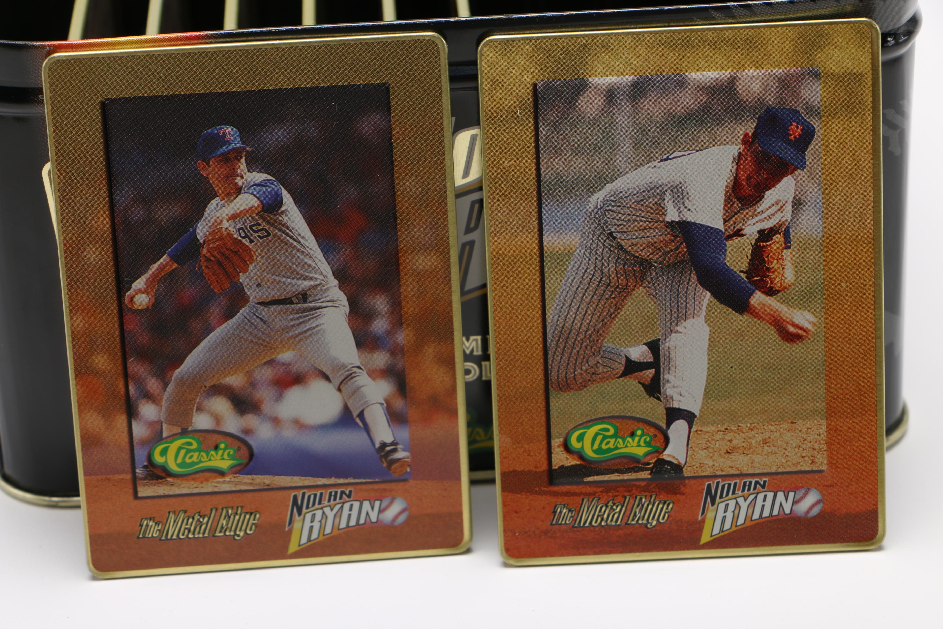 1995 Nolan Ryan Embossed Metal Collector Cards