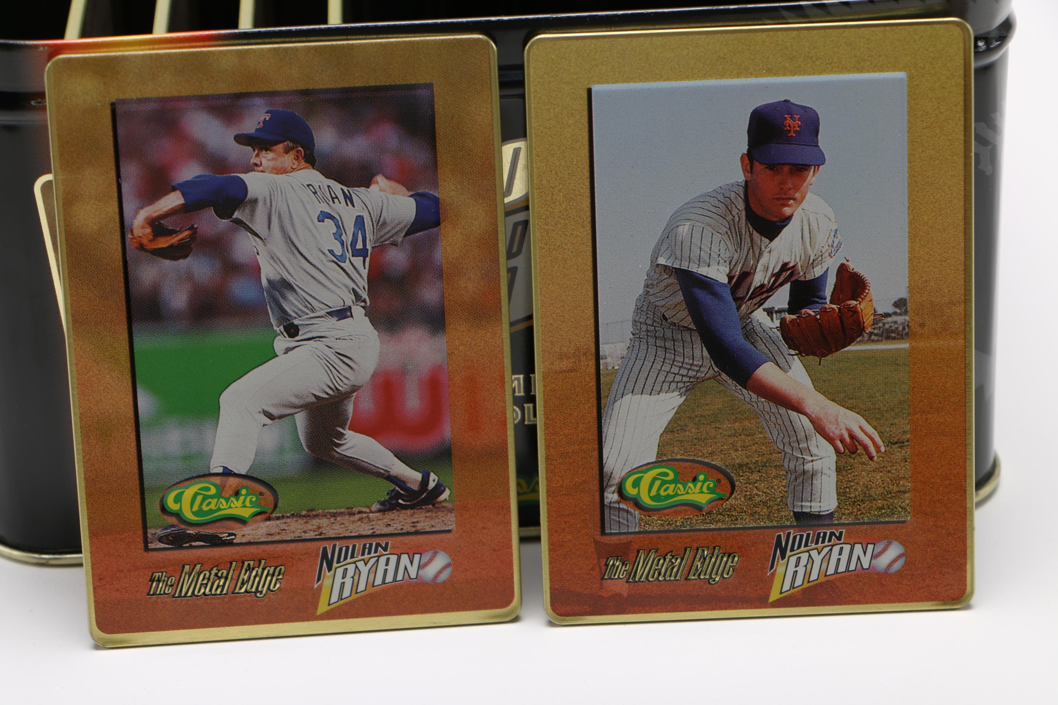 1995 Nolan Ryan Embossed Metal Collector Cards