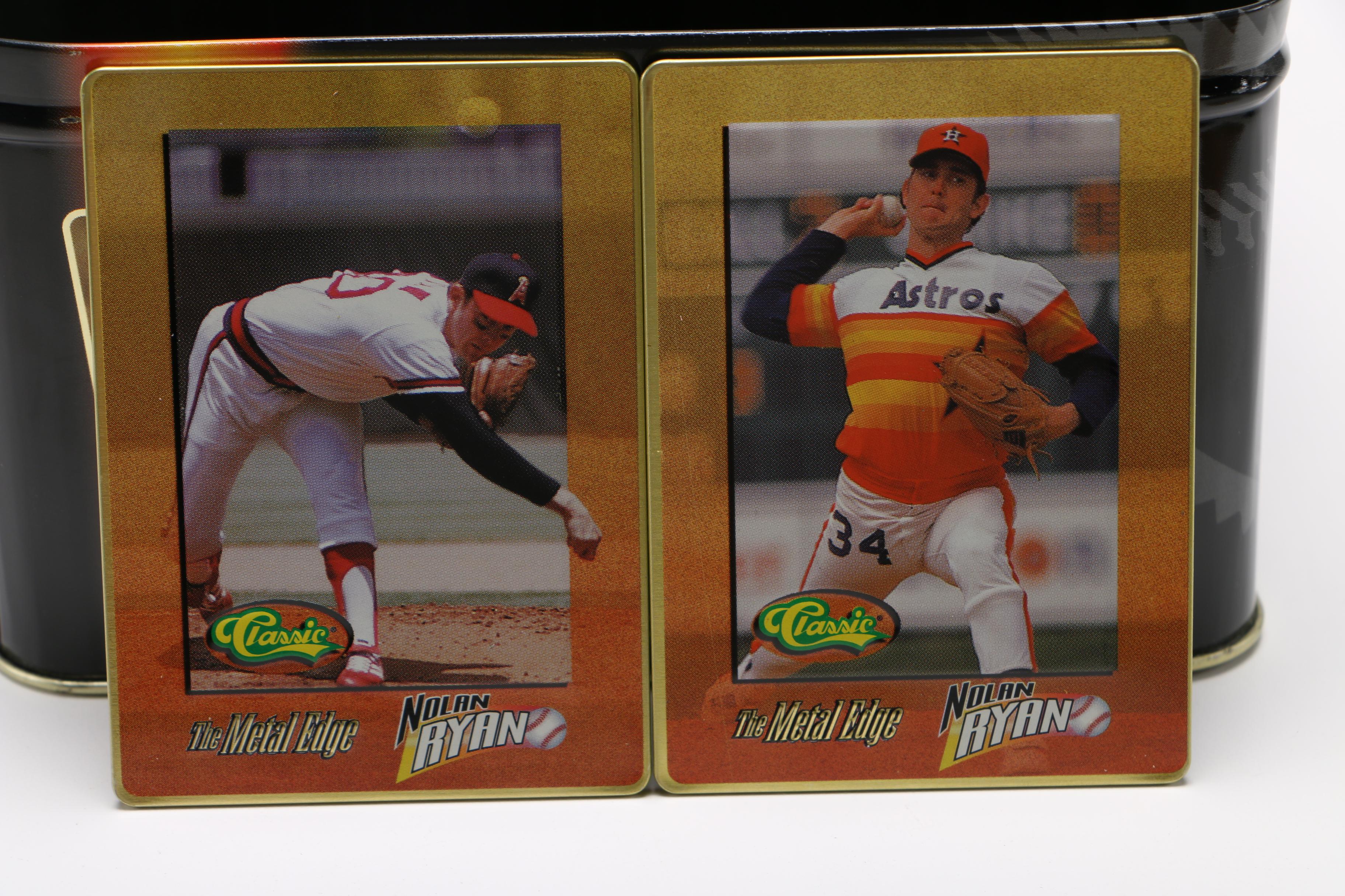 1995 Nolan Ryan Embossed Metal Collector Cards