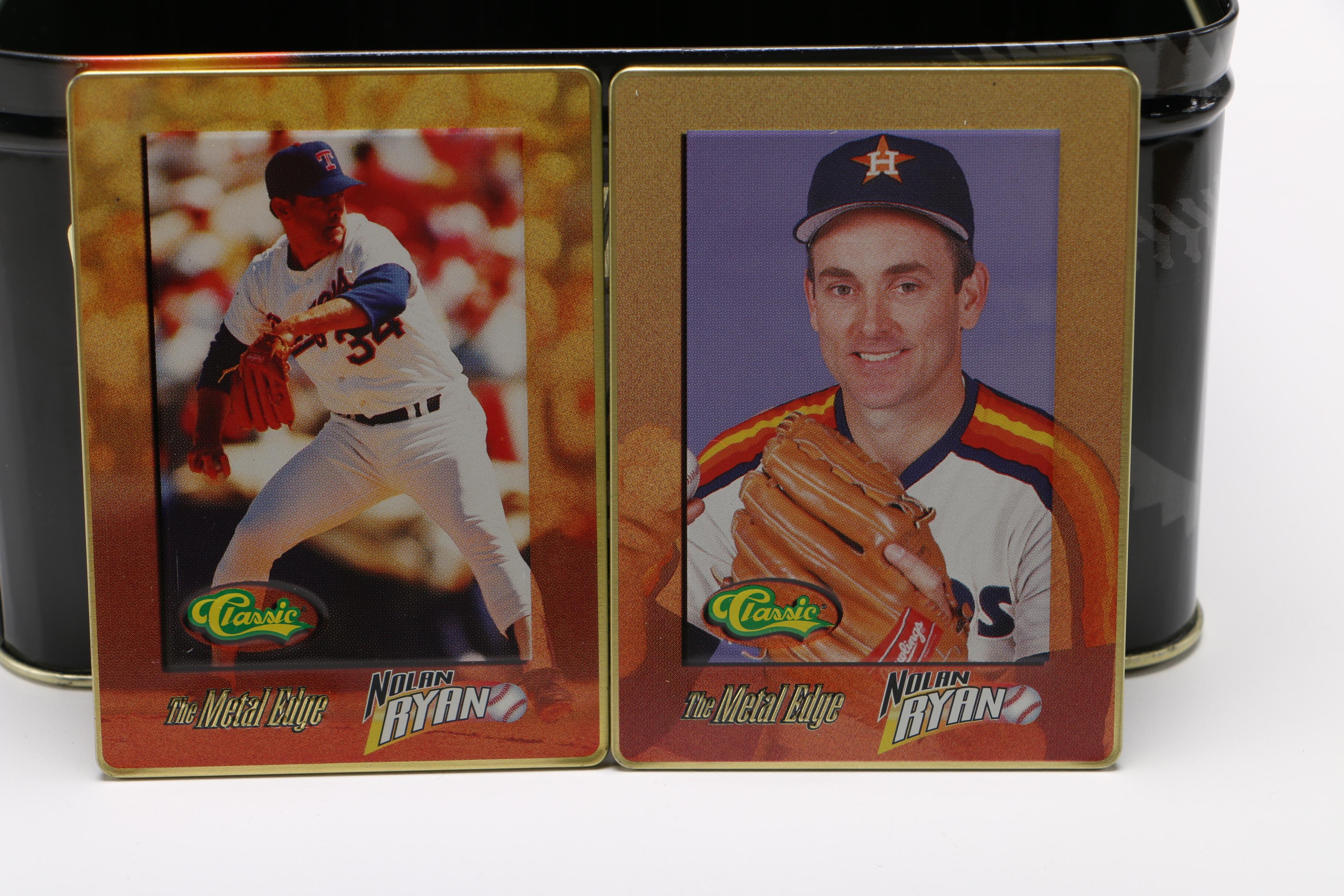 1995 Nolan Ryan Embossed Metal Collector Cards