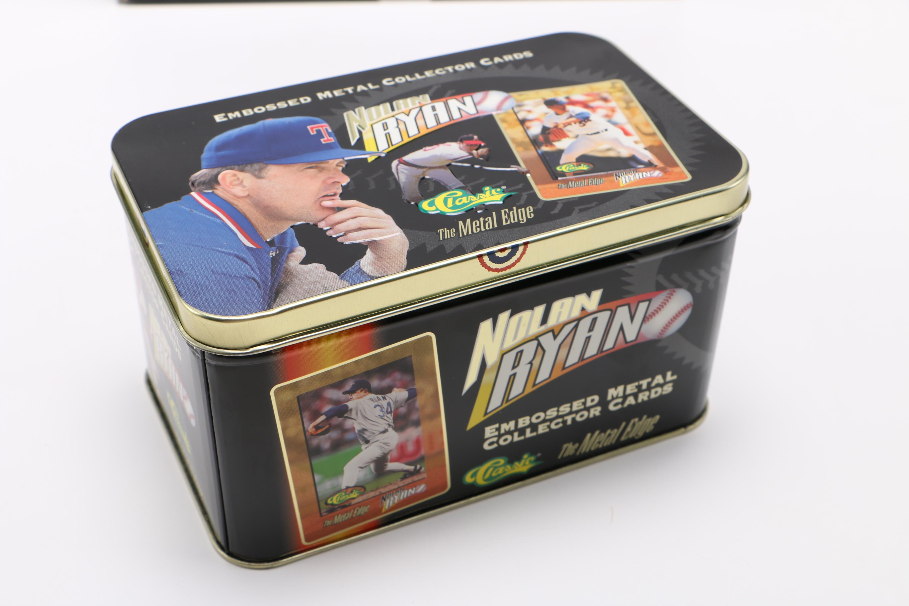 1995 Nolan Ryan Embossed Metal Collector Cards