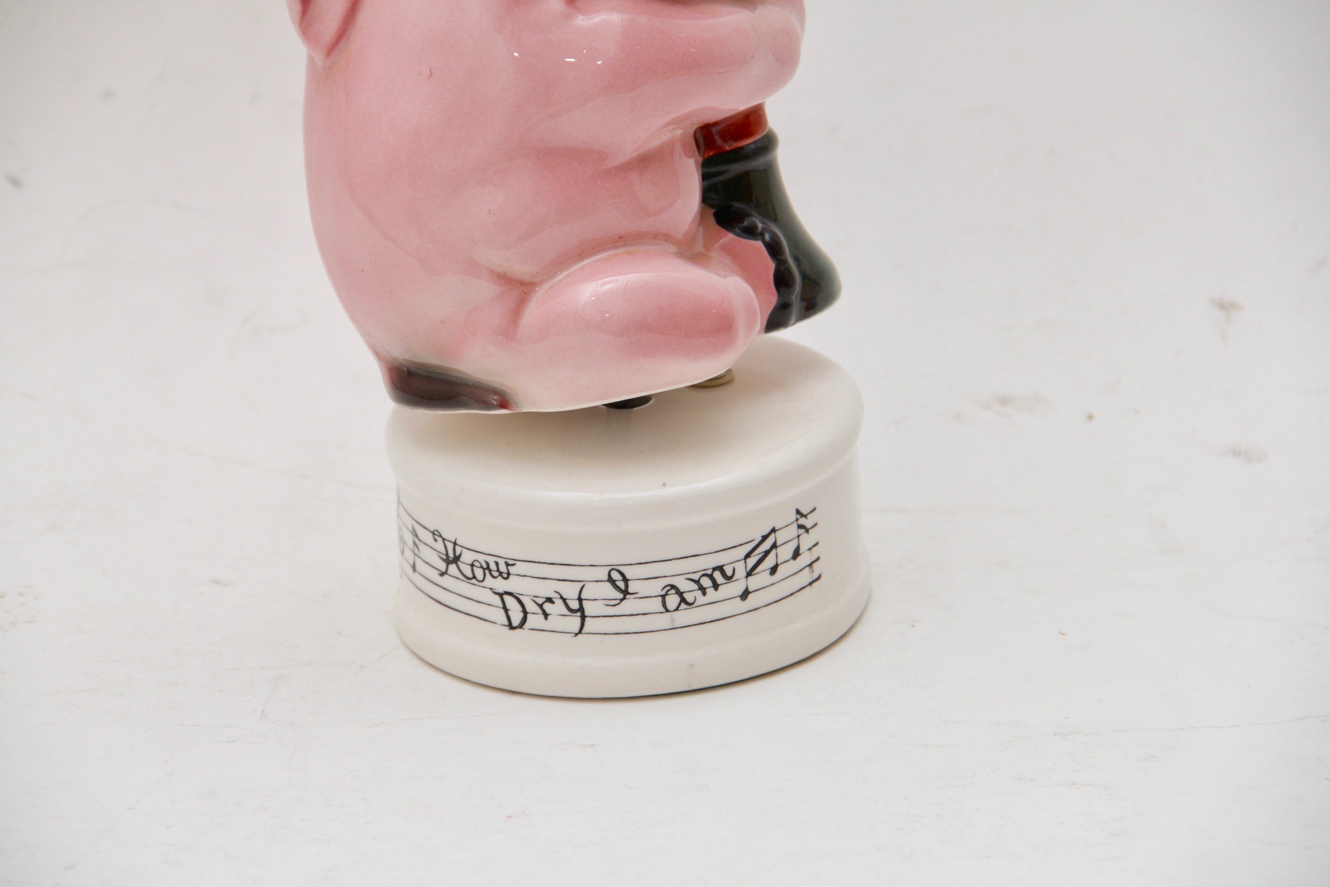 Vintage Pink Elephant Musical Decanter