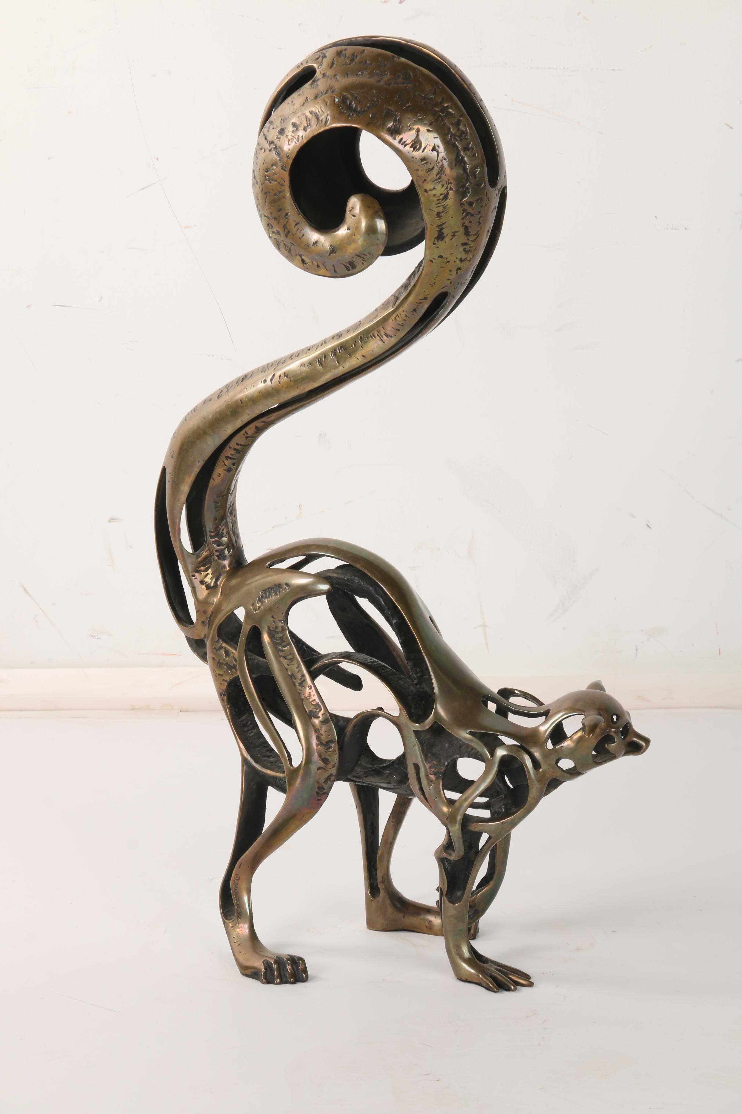 John D. Jagger 1992 Limited Edition Bronze Sculpture "Lemur"