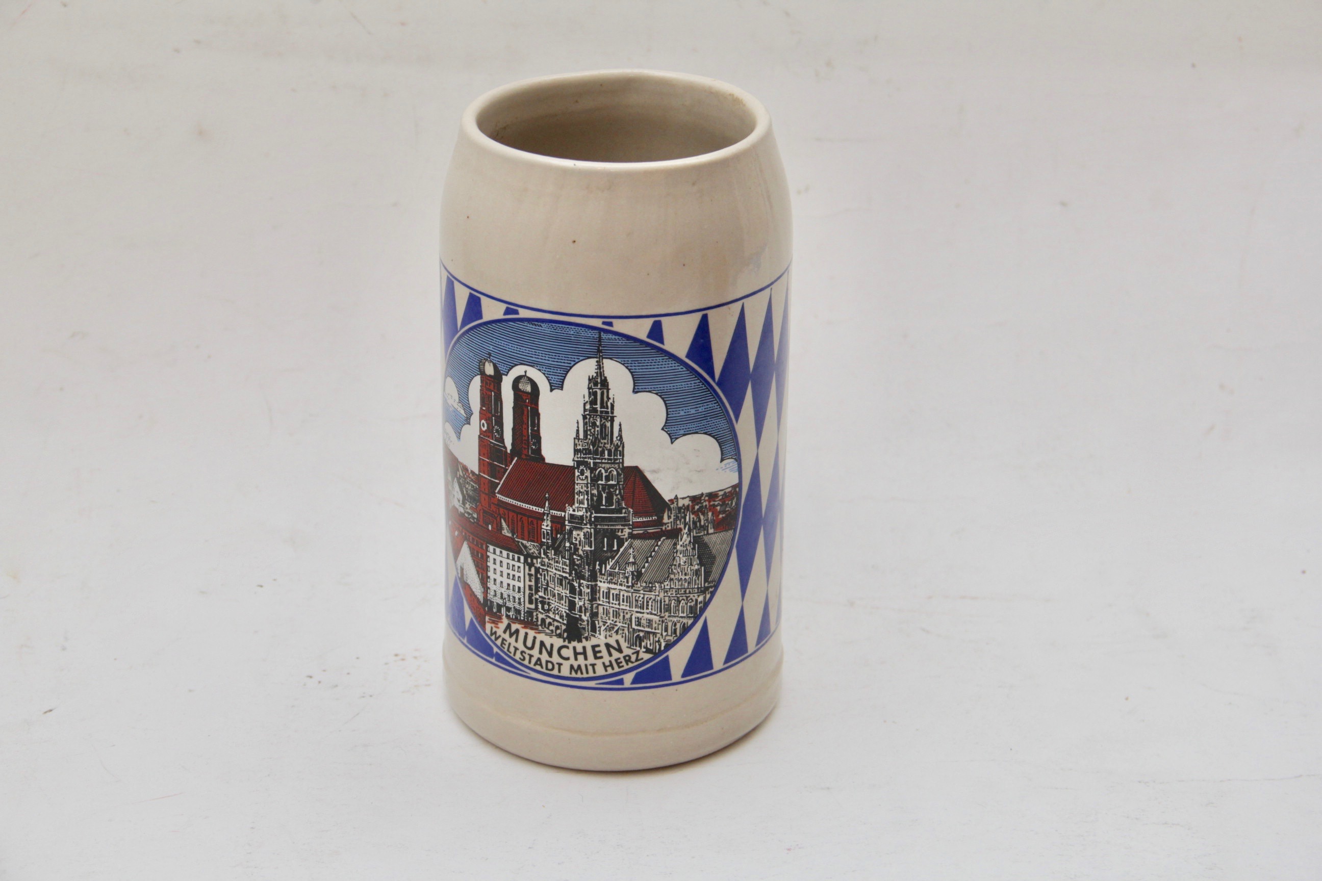Munchen Beer Stein and English Biscuit Barrel