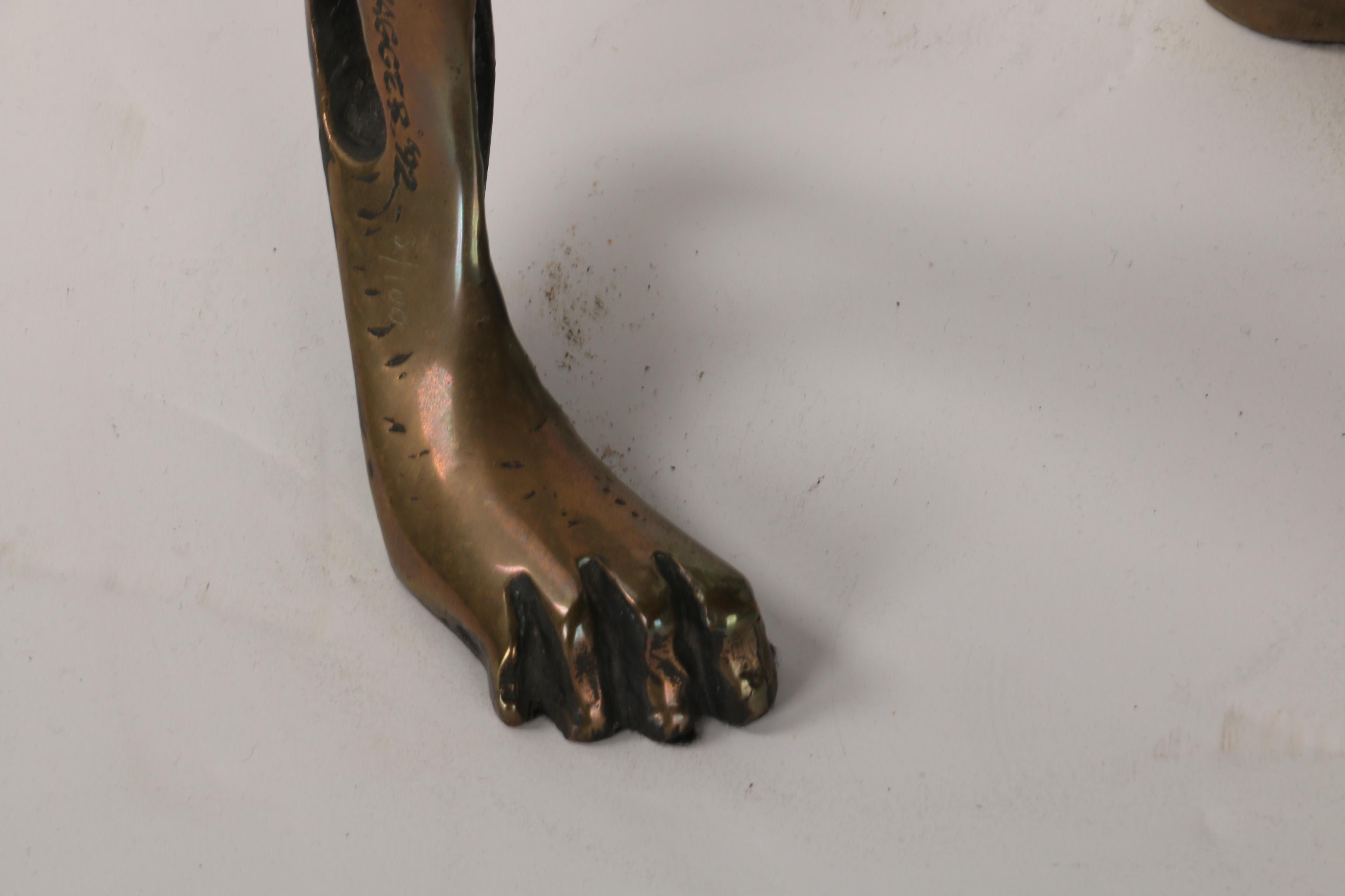 John D. Jagger 1992 Limited Edition Bronze Sculpture "Lemur"