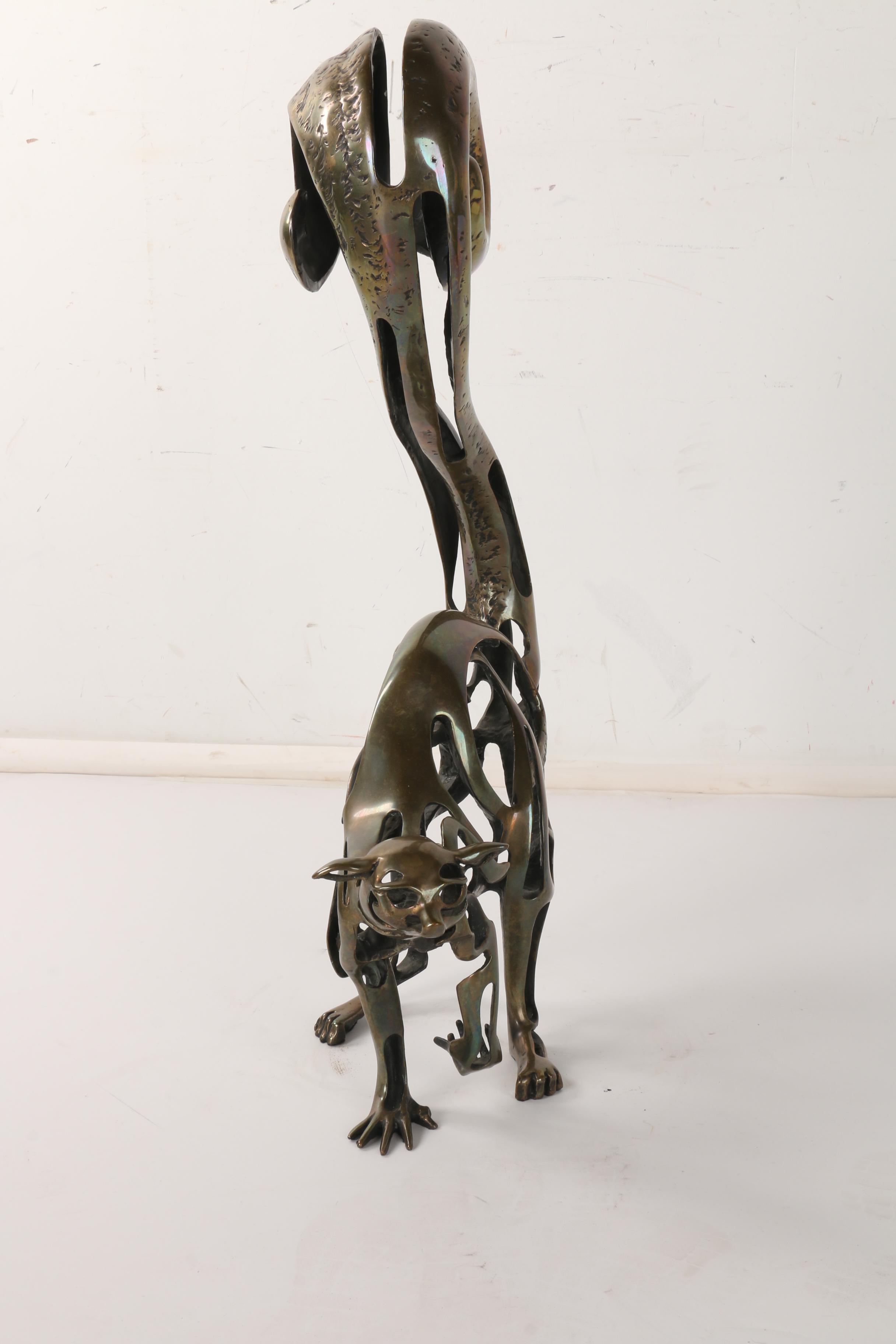 John D. Jagger 1992 Limited Edition Bronze Sculpture "Lemur"
