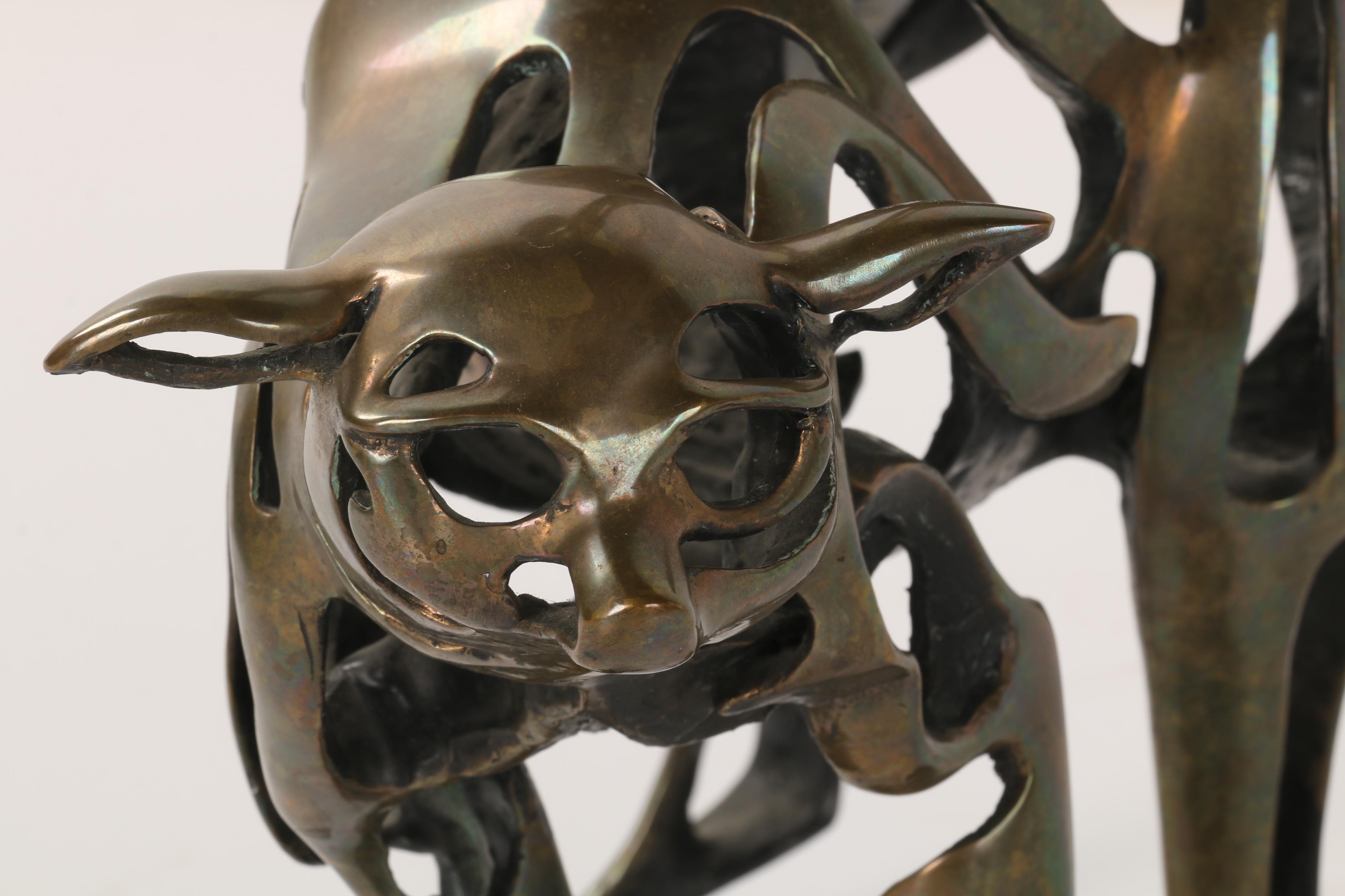 John D. Jagger 1992 Limited Edition Bronze Sculpture "Lemur"