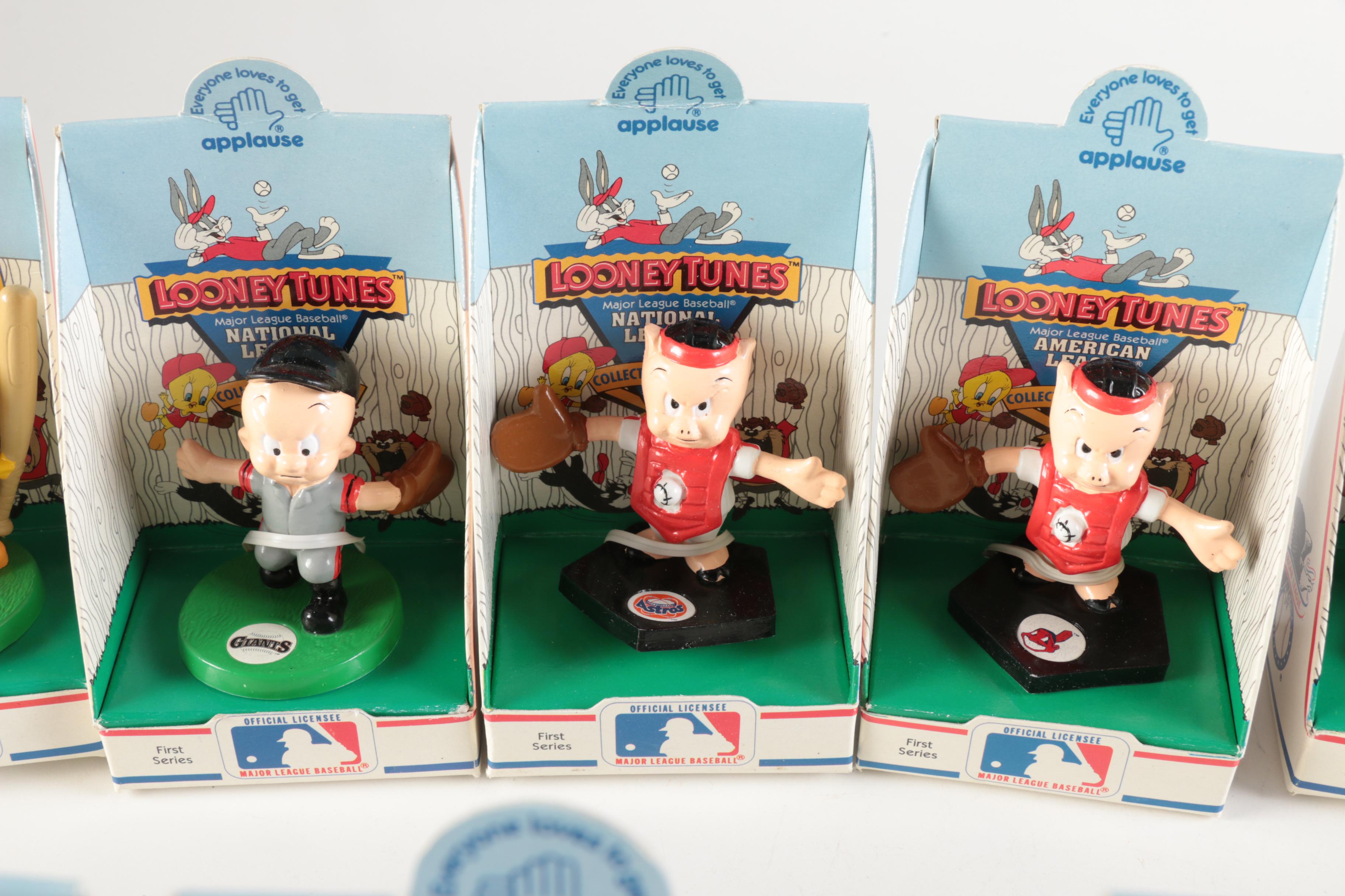 Collection of "Looney Tunes" MLB Figurines