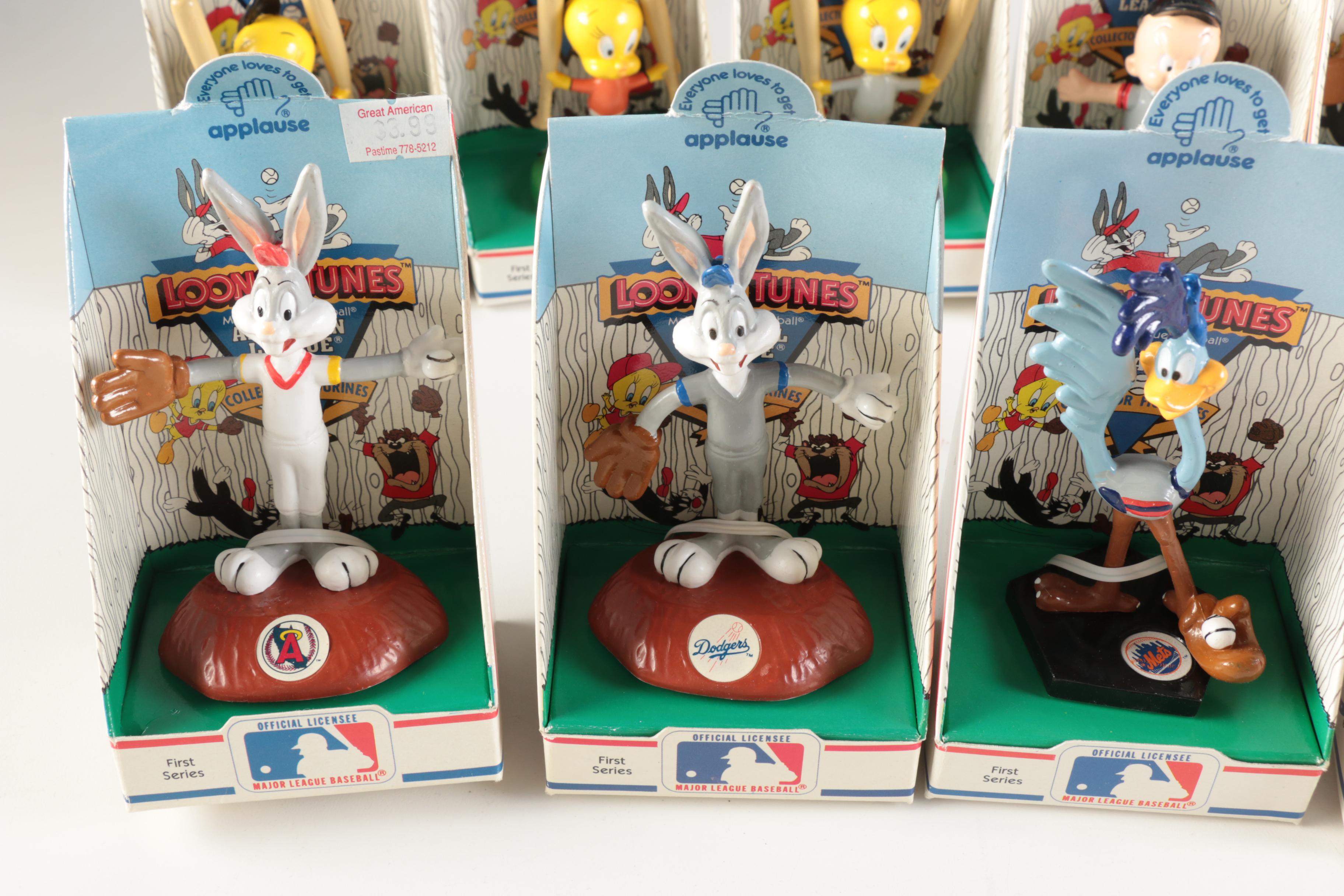 Collection of "Looney Tunes" MLB Figurines