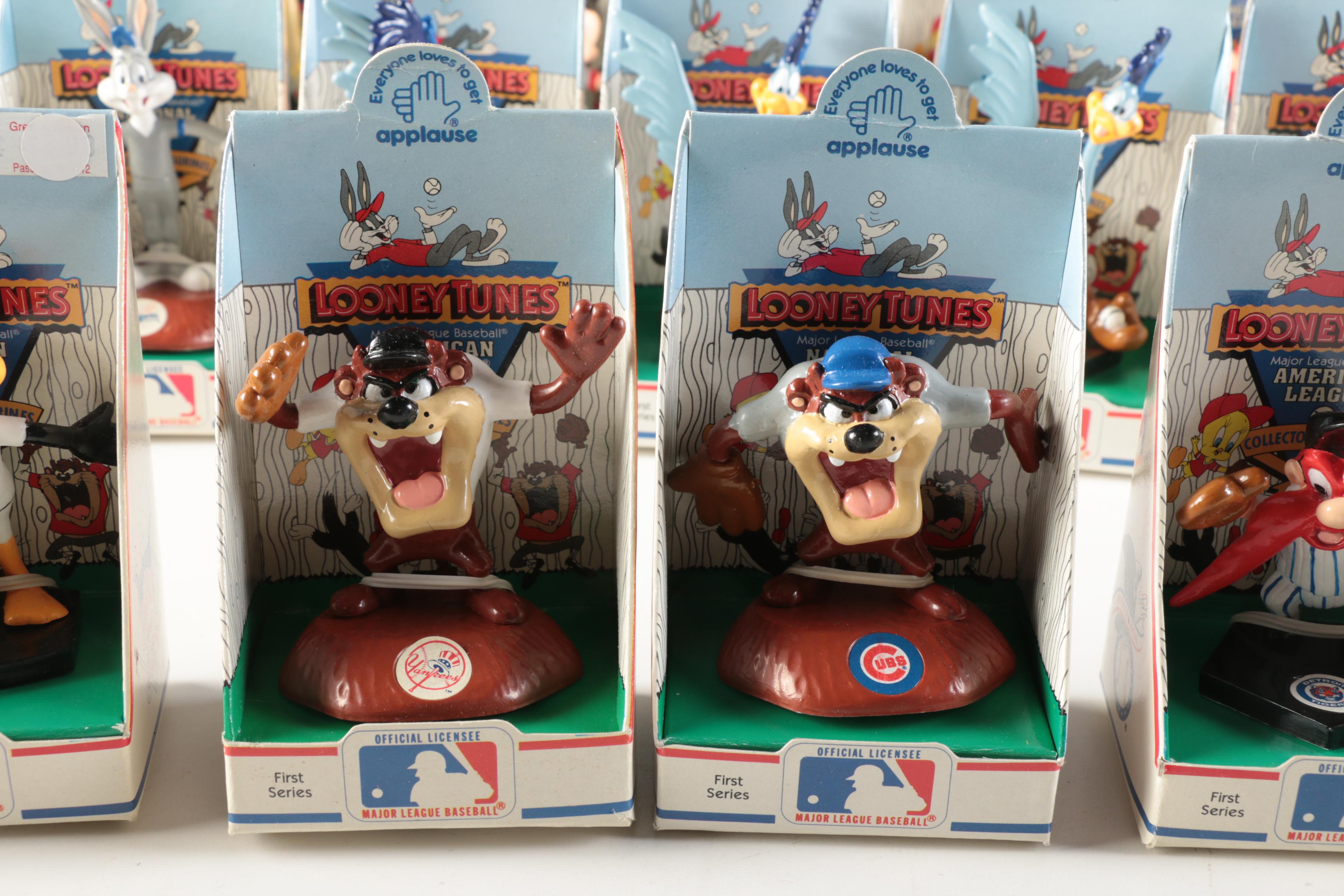 Collection of "Looney Tunes" MLB Figurines
