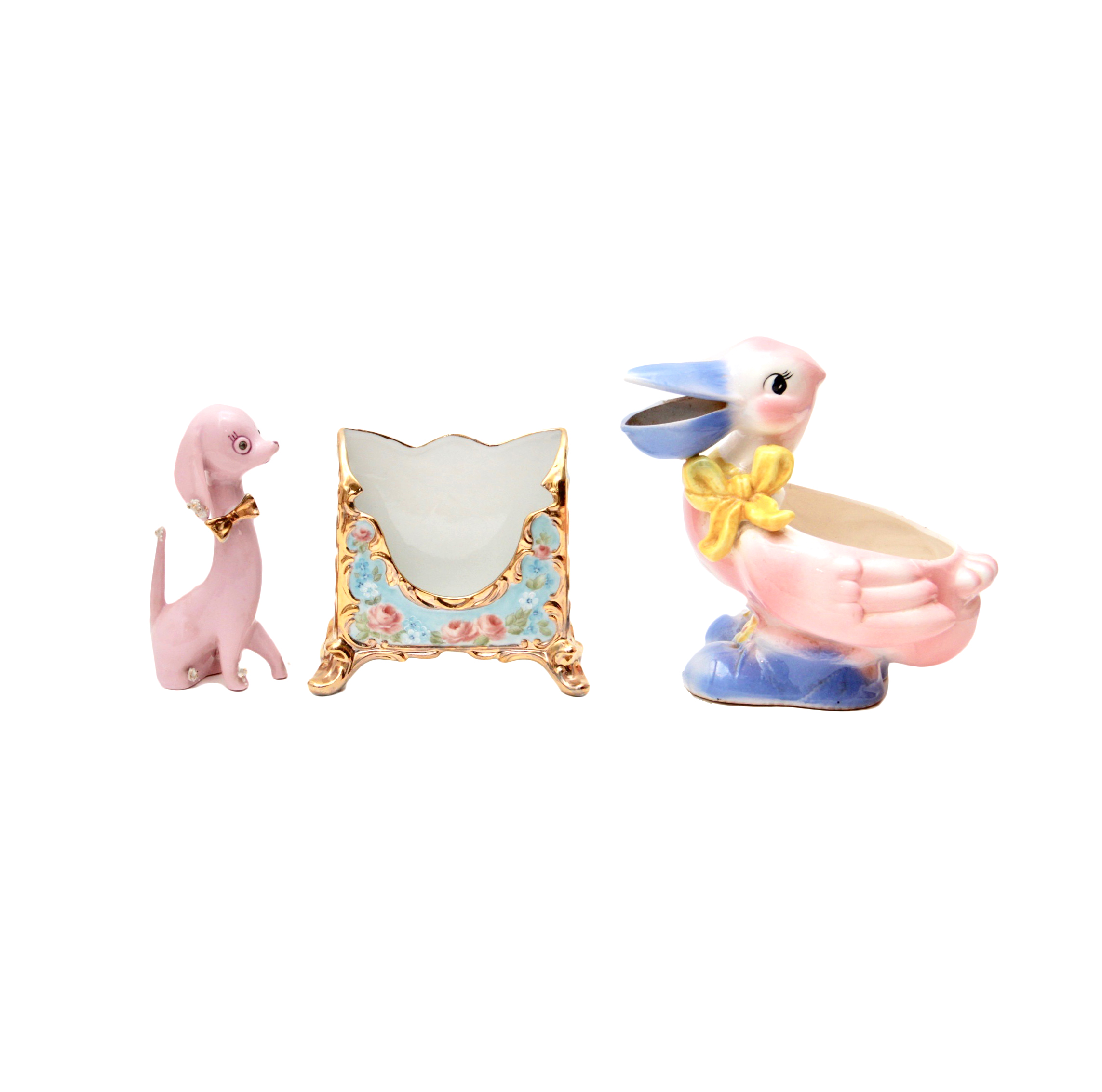 Ucagco Ceramic Animals and Hand Painted Storage