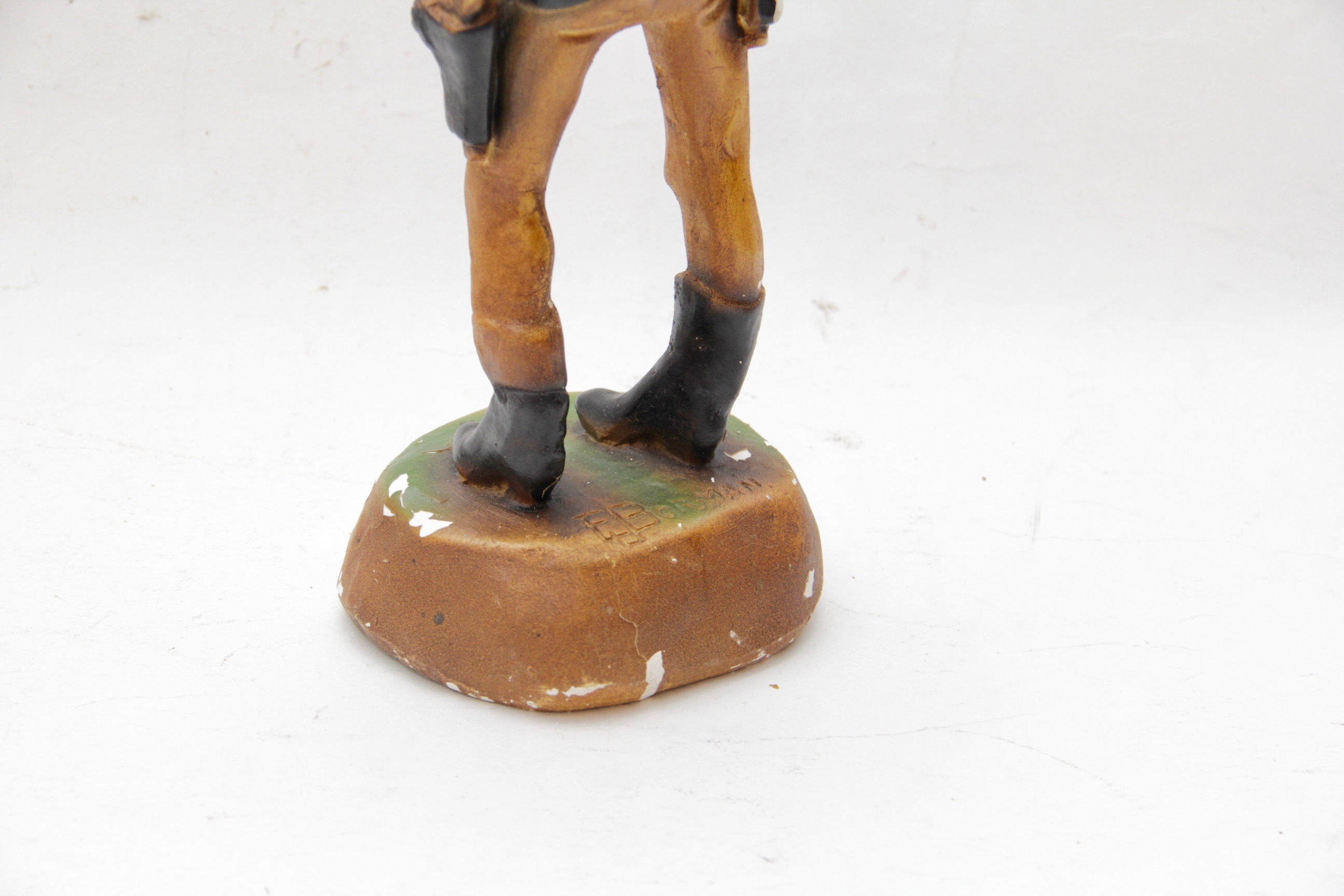 Pair of Vintage E. Borman Chalkware Sculptures