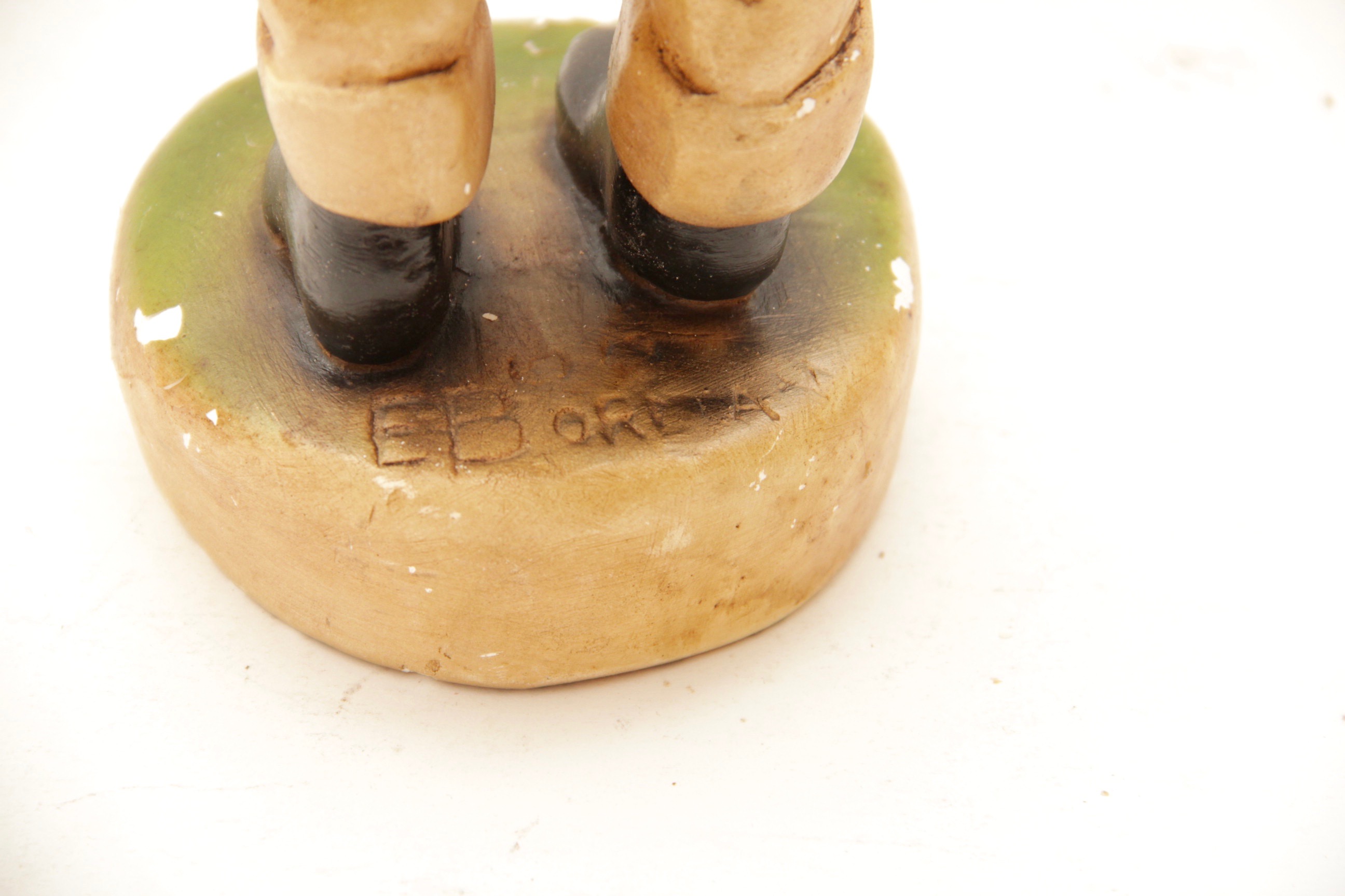 Pair of Vintage E. Borman Chalkware Sculptures