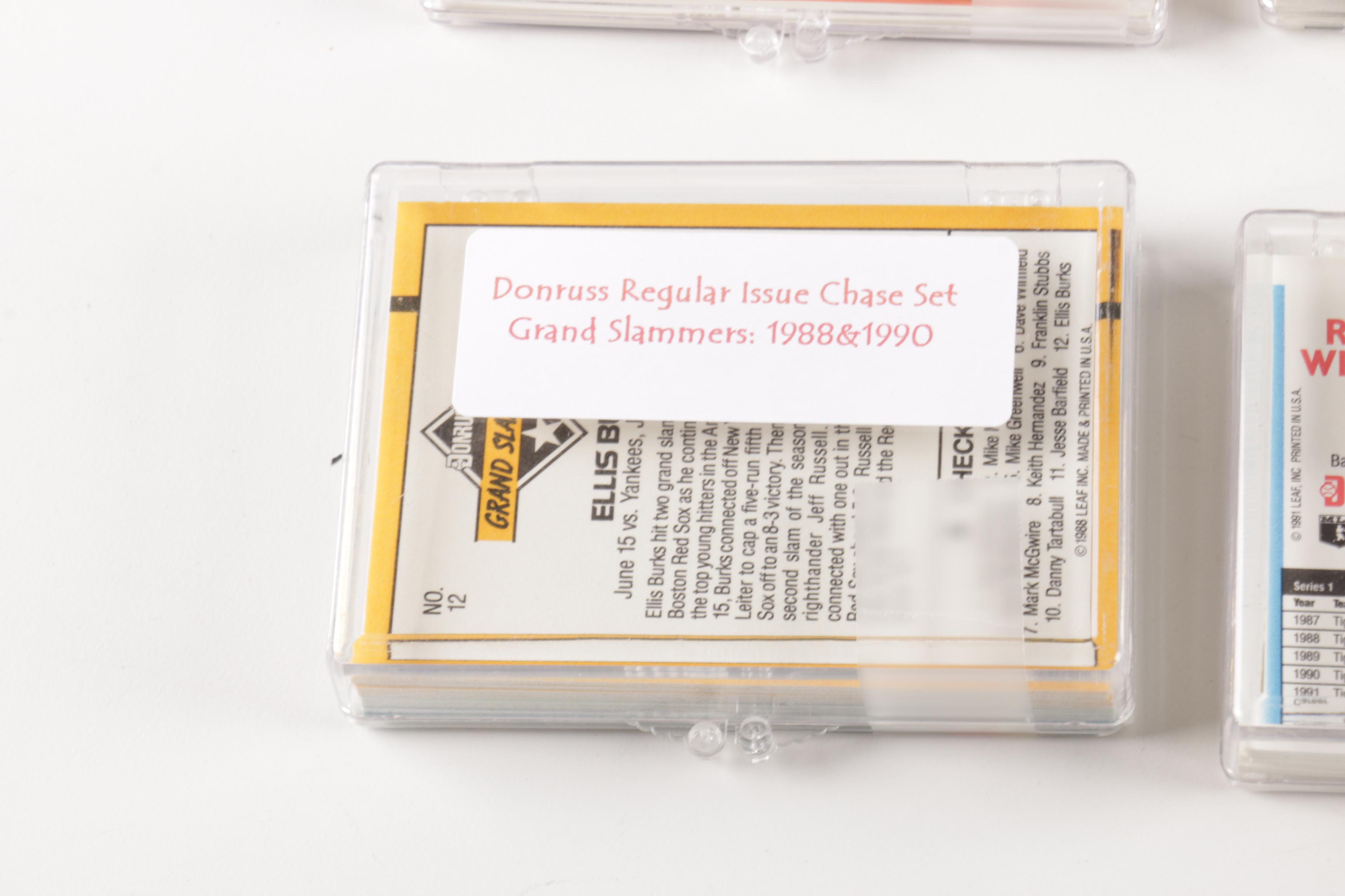 Collection of 1980s and 1990s Leaf and Donruss Baseball Cards