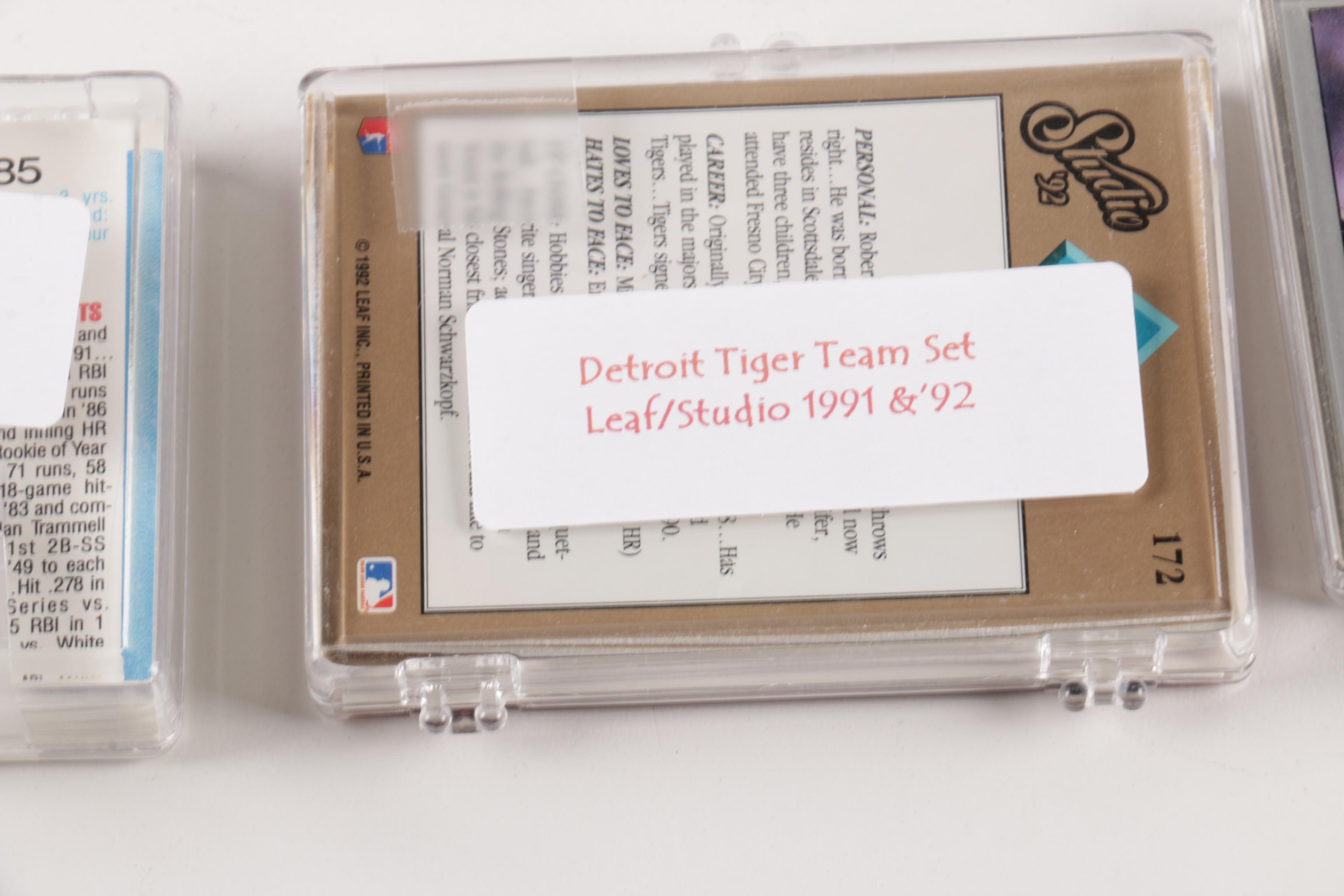 Collection of 1980s and 1990s Leaf and Donruss Baseball Cards