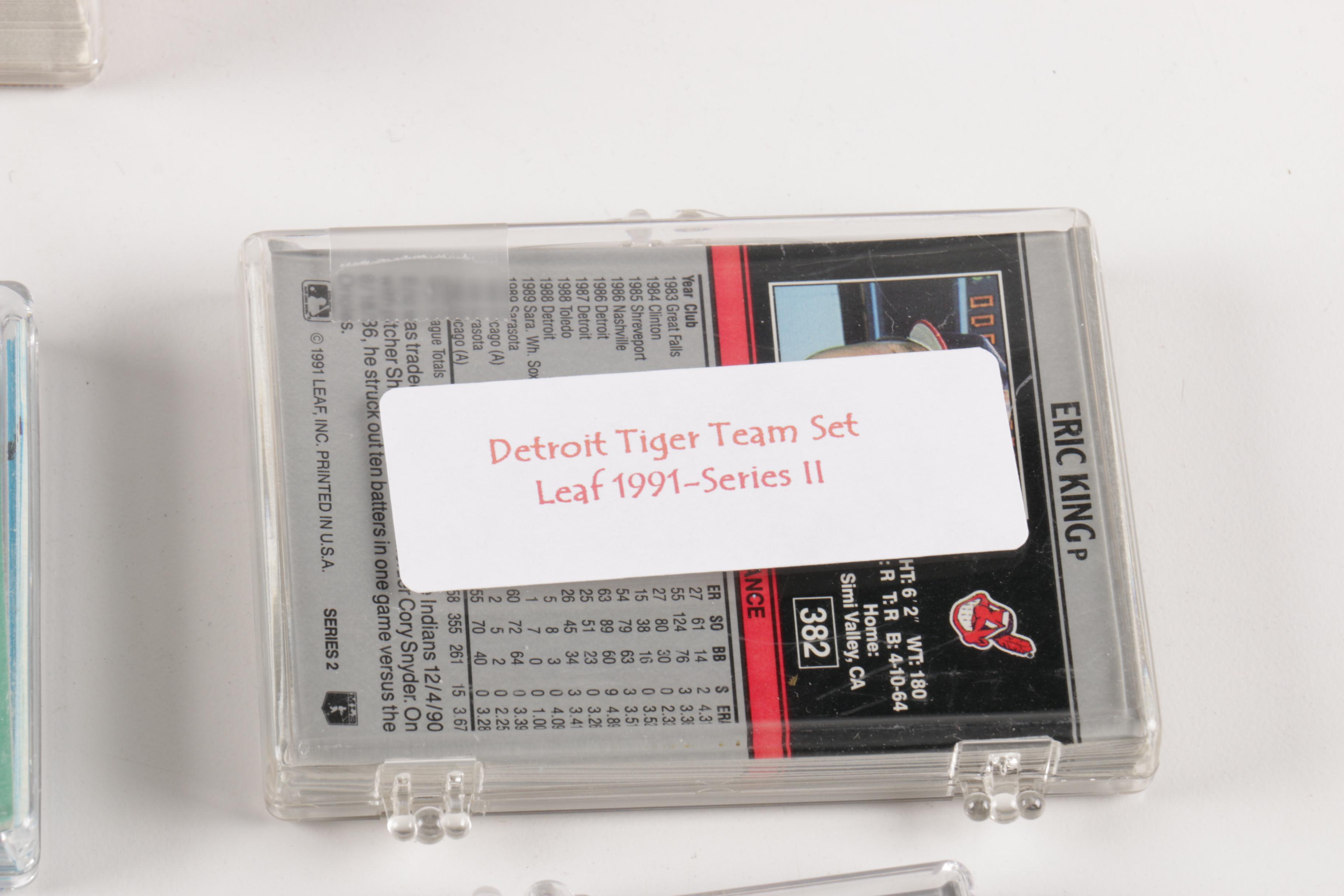 Collection of 1980s and 1990s Leaf and Donruss Baseball Cards