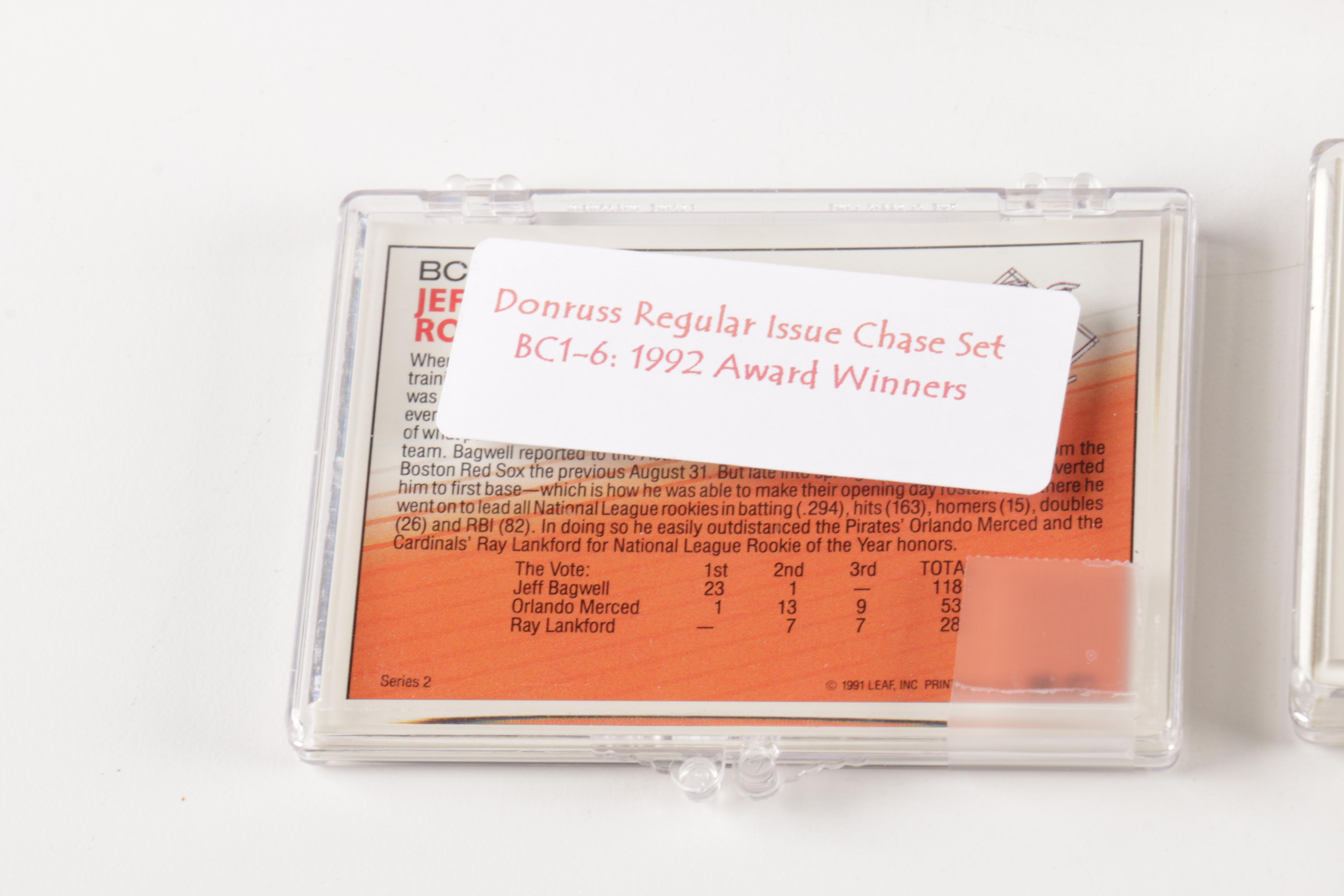 Collection of 1980s and 1990s Leaf and Donruss Baseball Cards