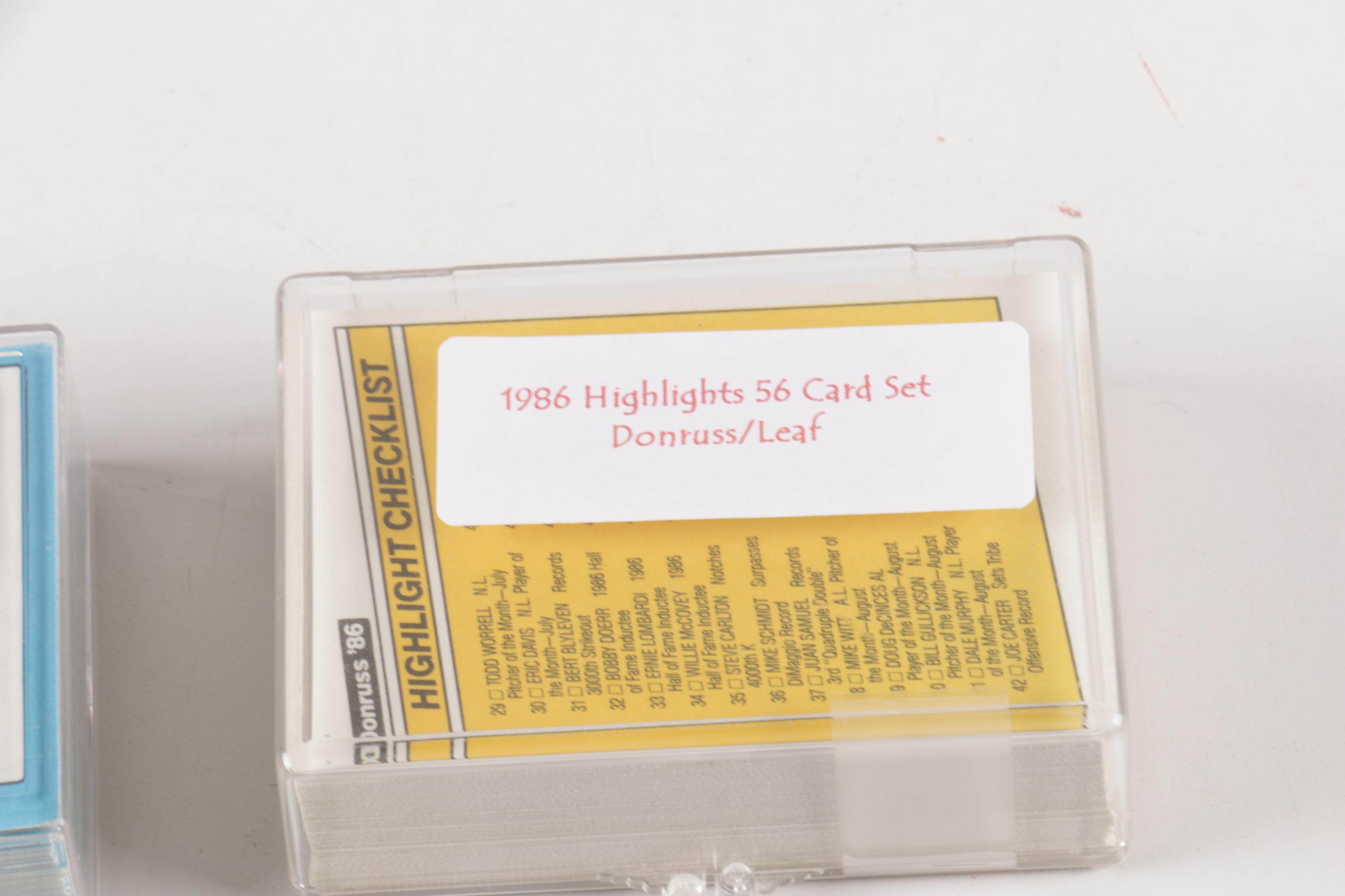 Collection of 1980s and 1990s Leaf and Donruss Baseball Cards