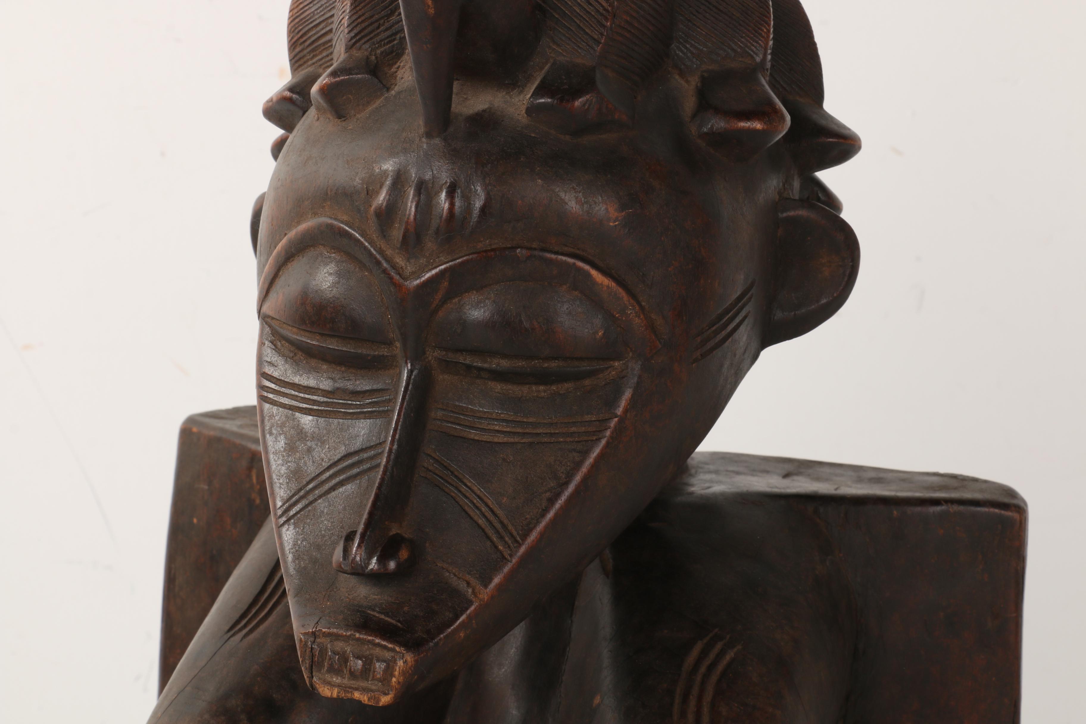 Wooden Yoruba Maternity Figure