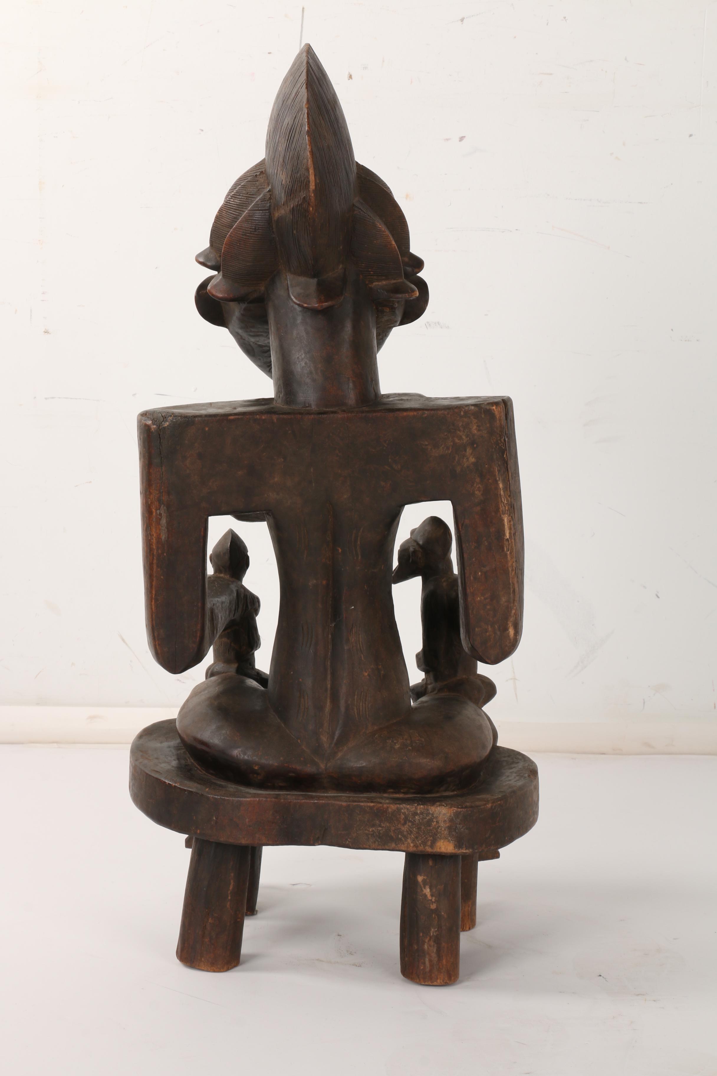 Wooden Yoruba Maternity Figure