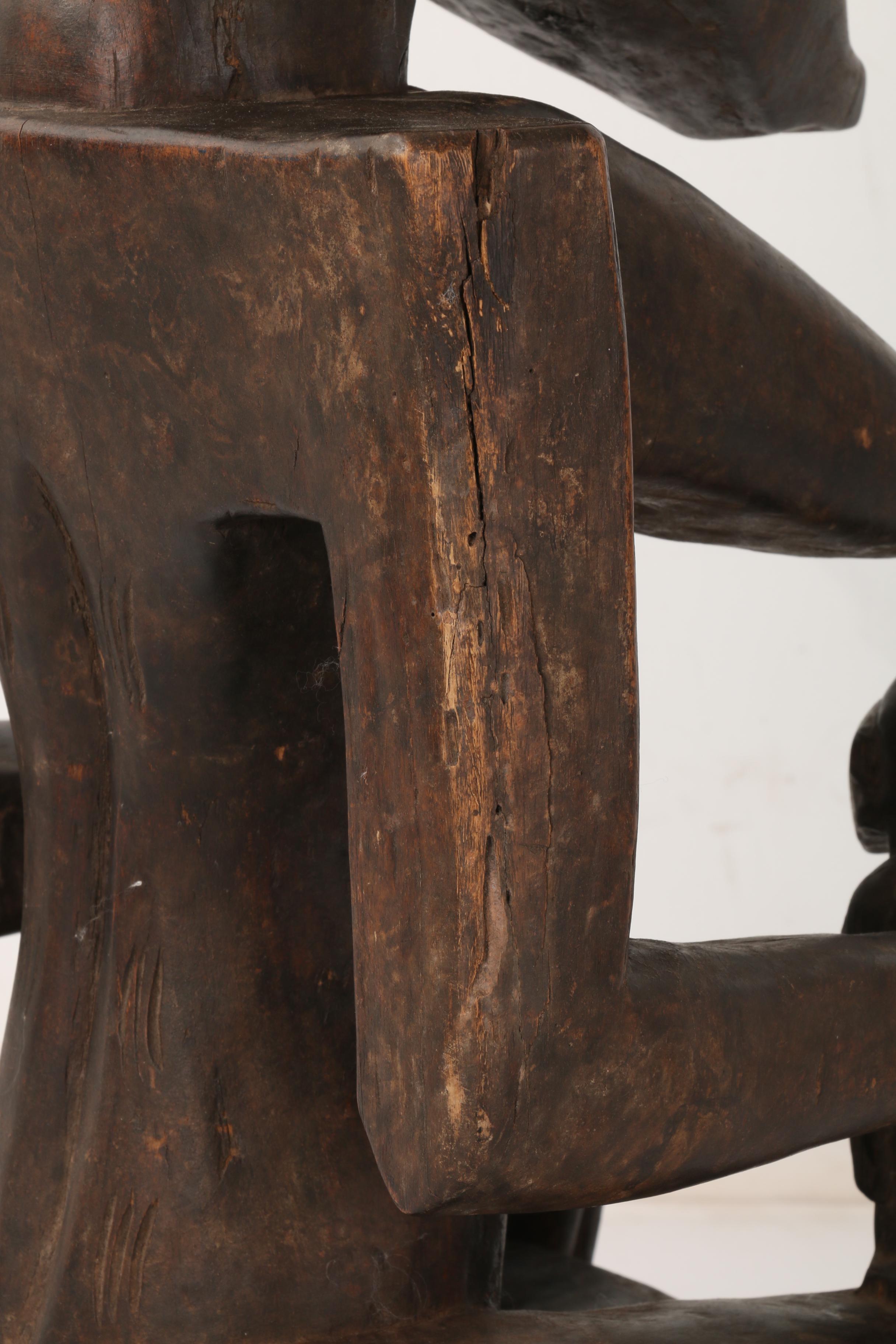 Wooden Yoruba Maternity Figure