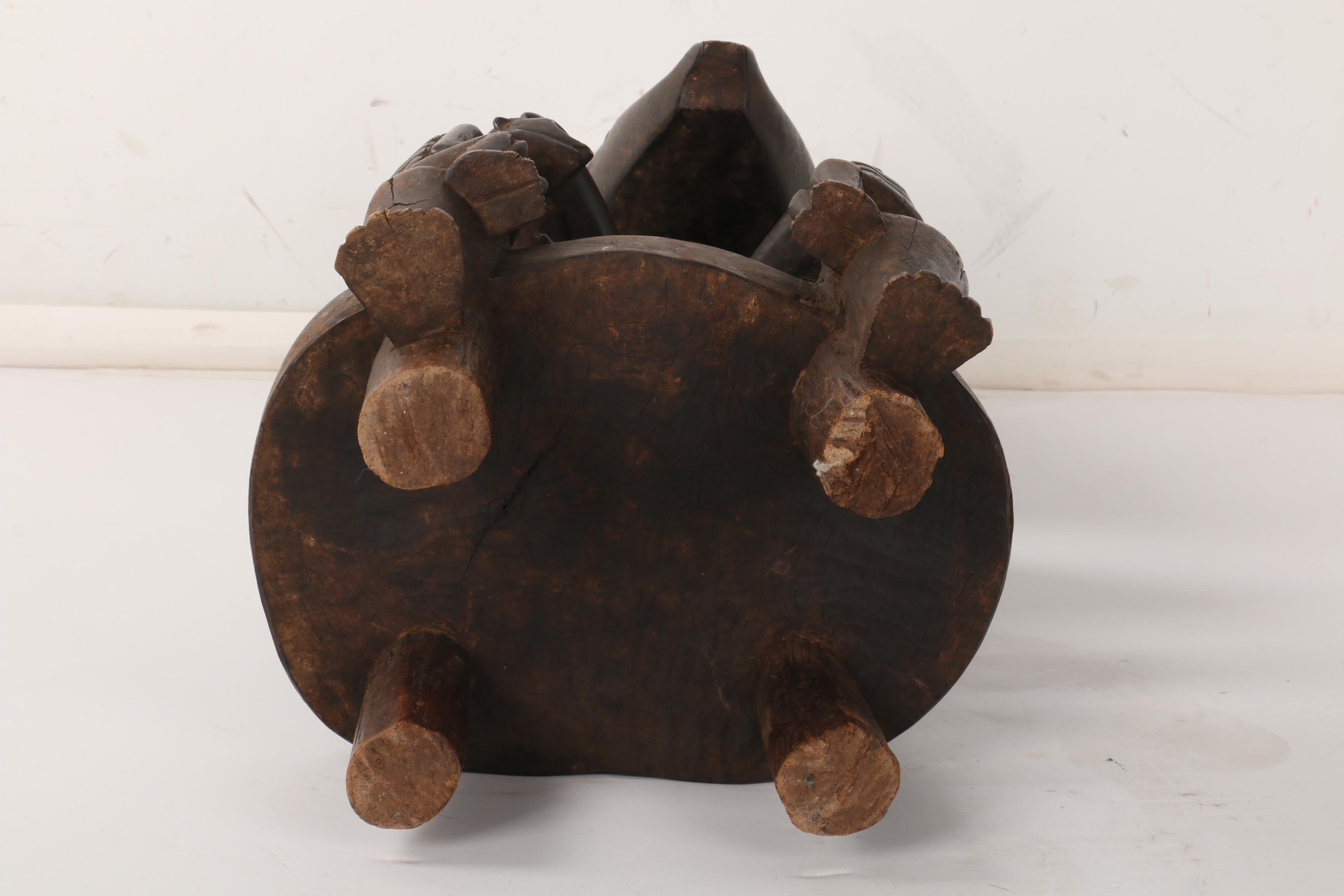 Wooden Yoruba Maternity Figure