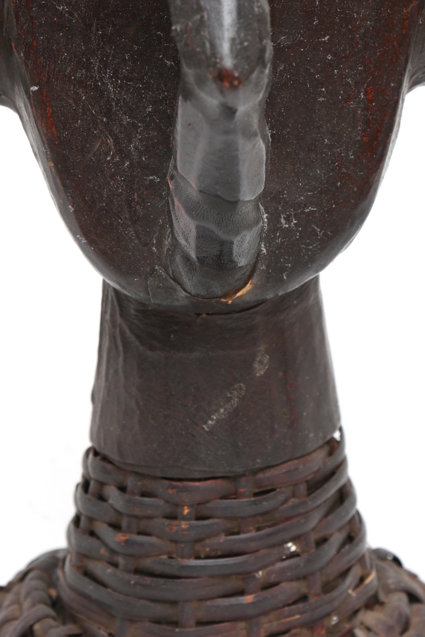 Hand Carved Wooden Female Bust