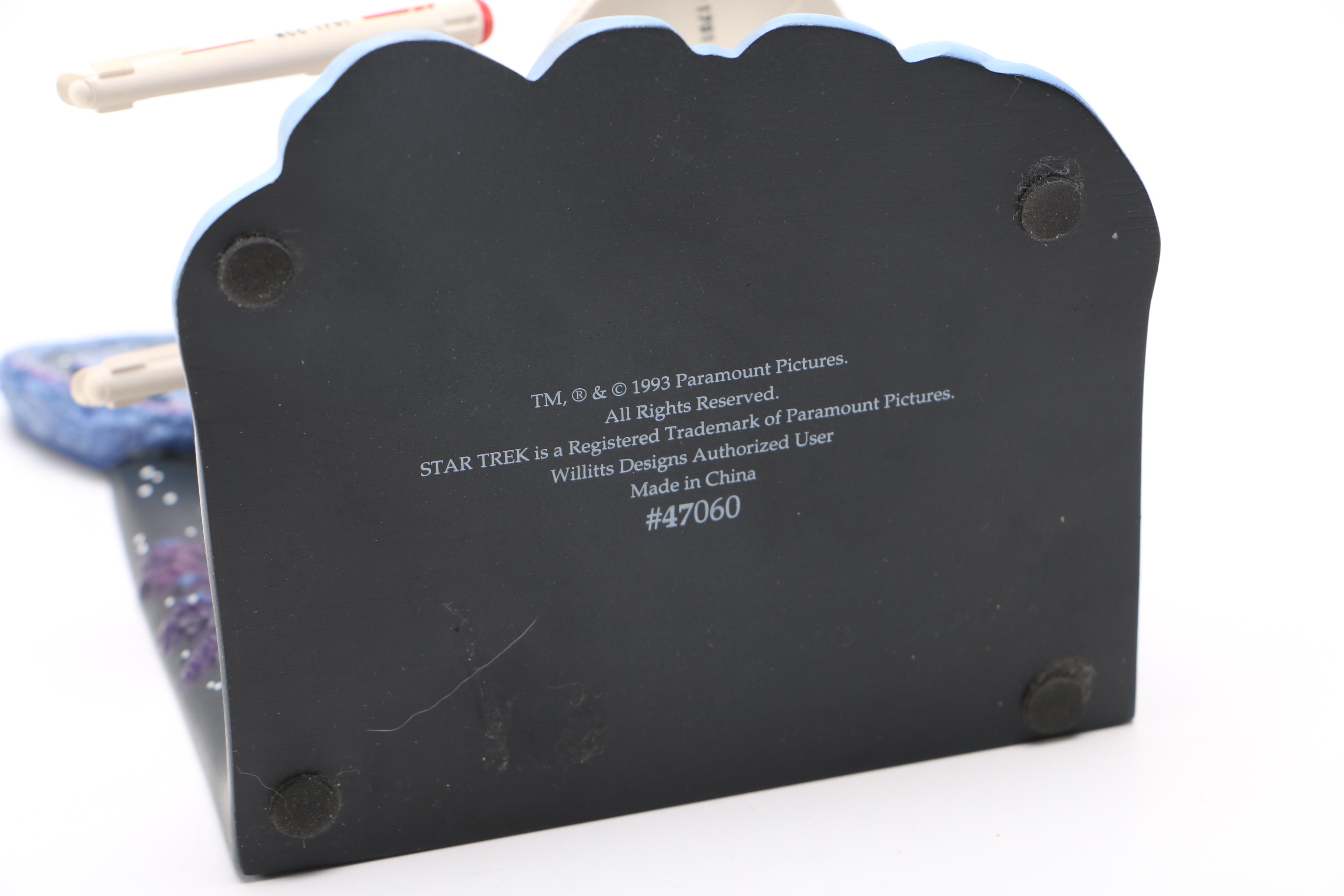 Willitts Designs "Star Trek" U.S.S. Enterprise NCC-1701 Bookend