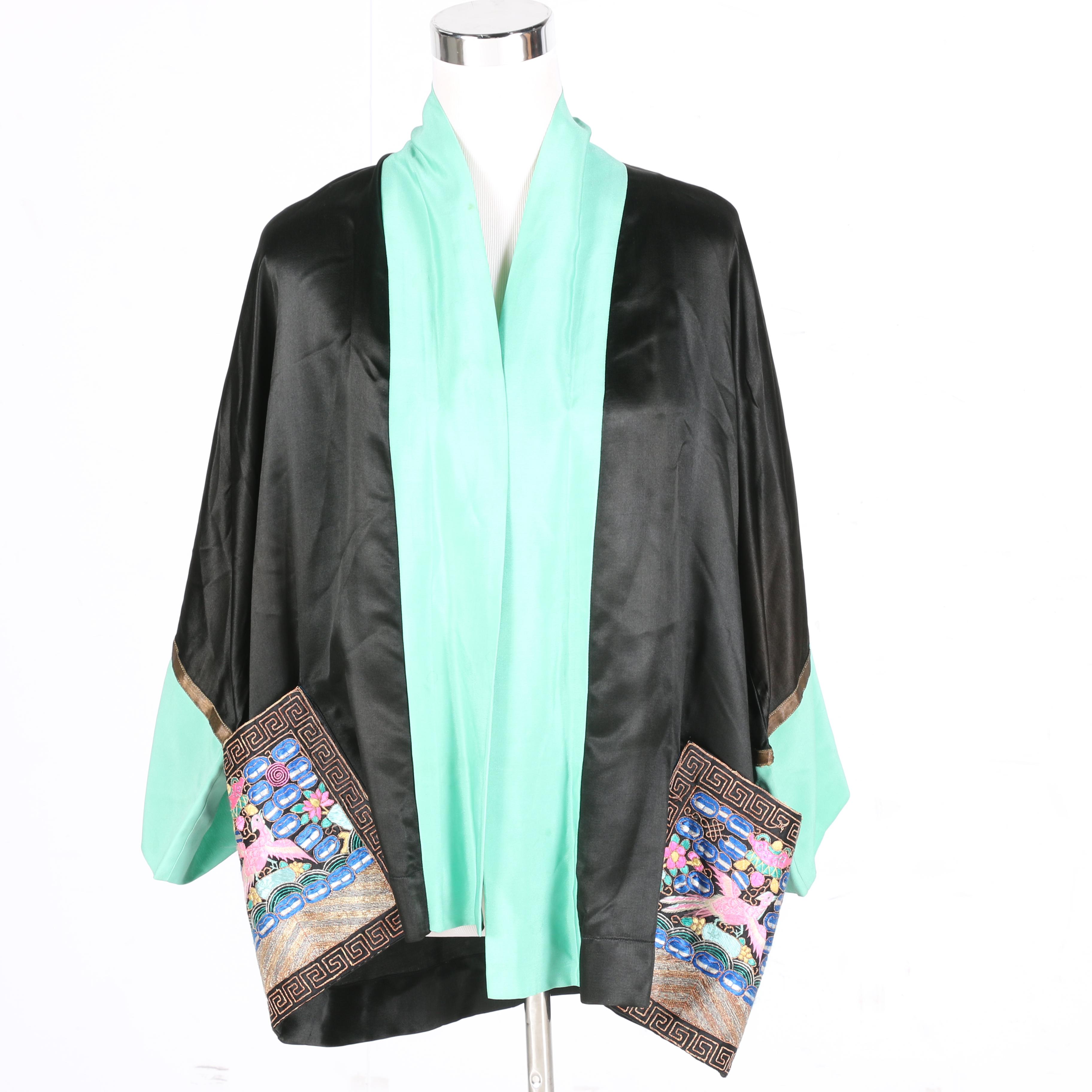Black and Green Haori Jacket