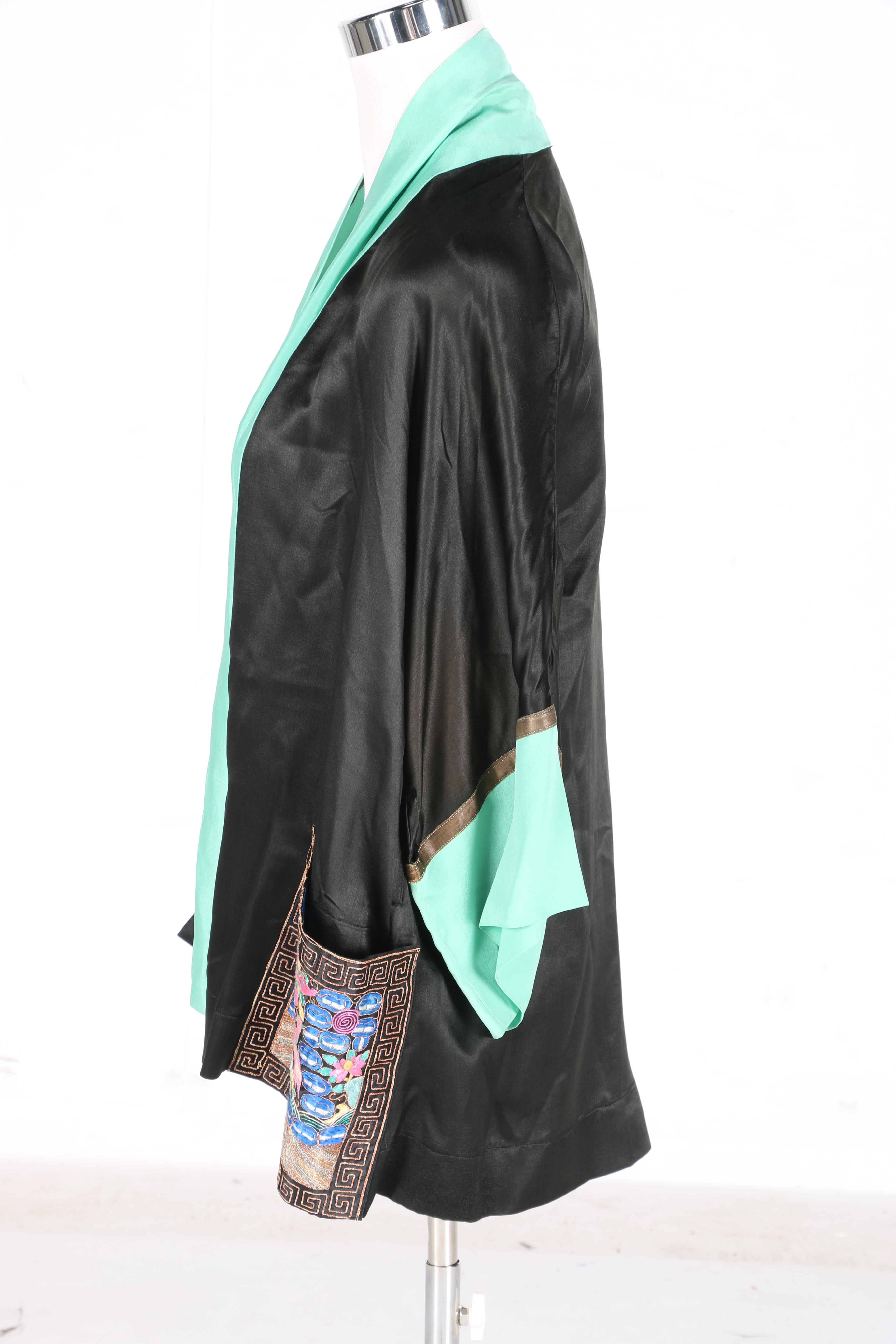 Black and Green Haori Jacket