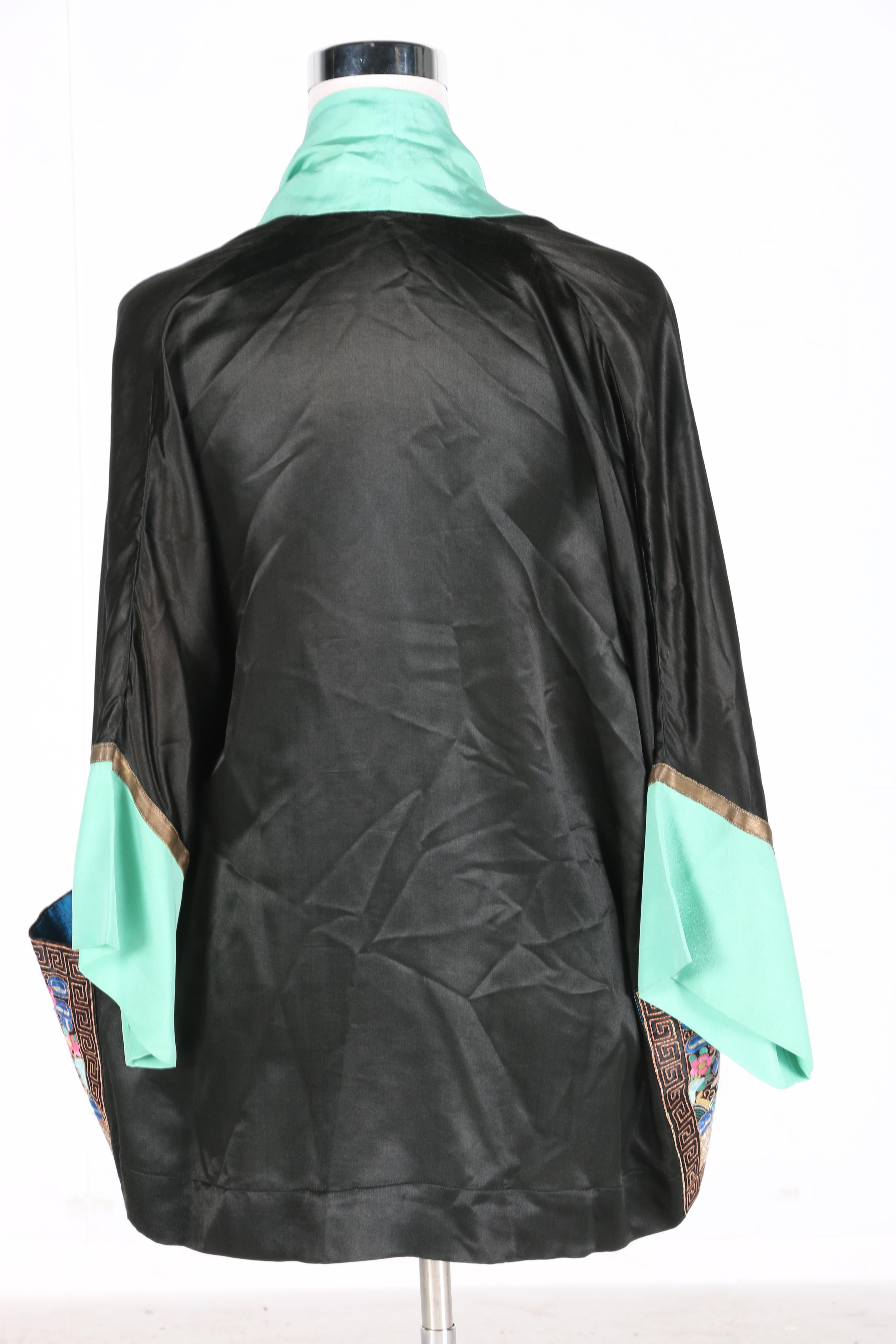 Black and Green Haori Jacket