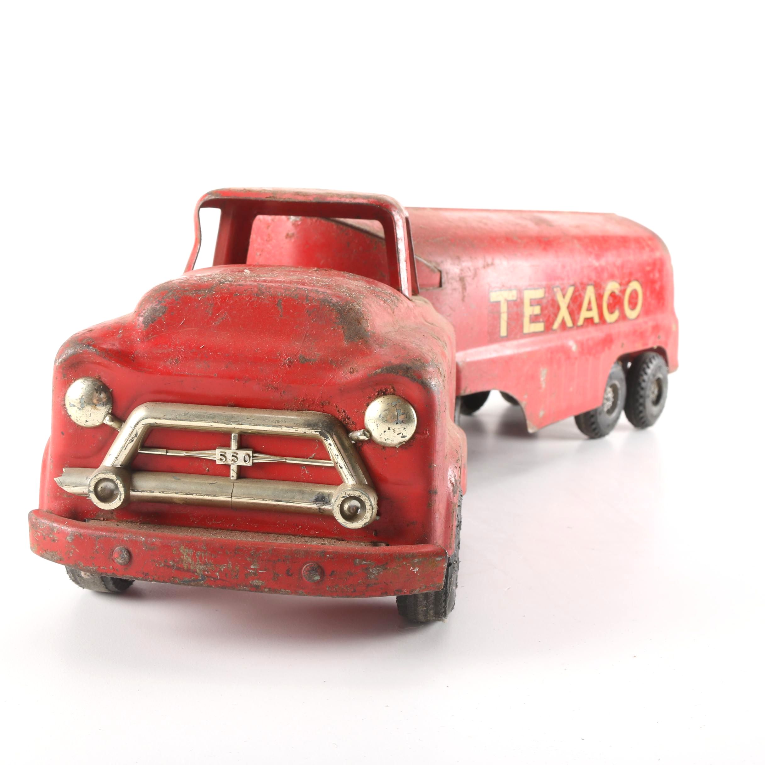 Vintage 1961 Buddy L Moline Steel Texaco Truck