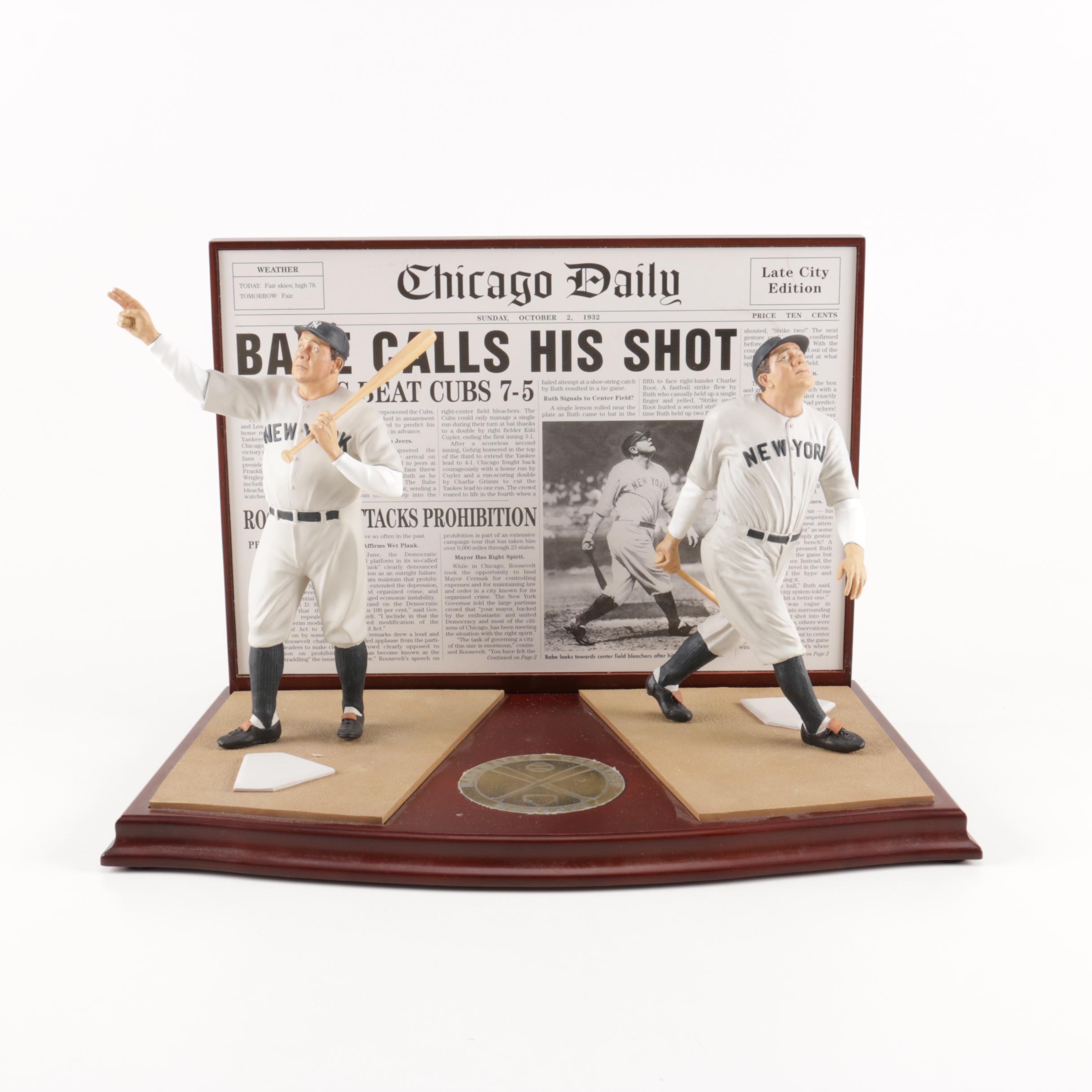 Danbury Mint "Babe Ruth's Called Shot" Figurine Set
