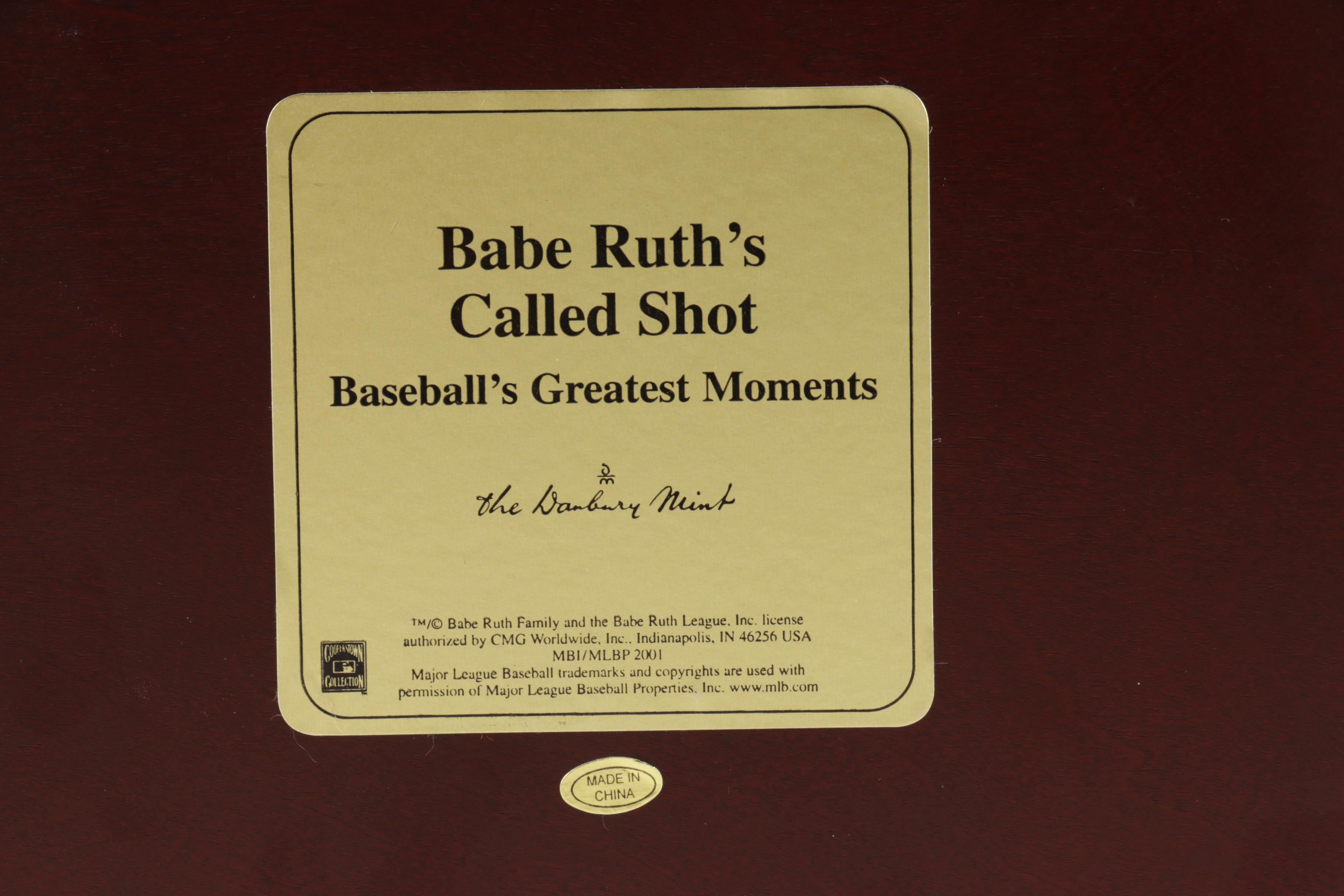 Danbury Mint "Babe Ruth's Called Shot" Figurine Set