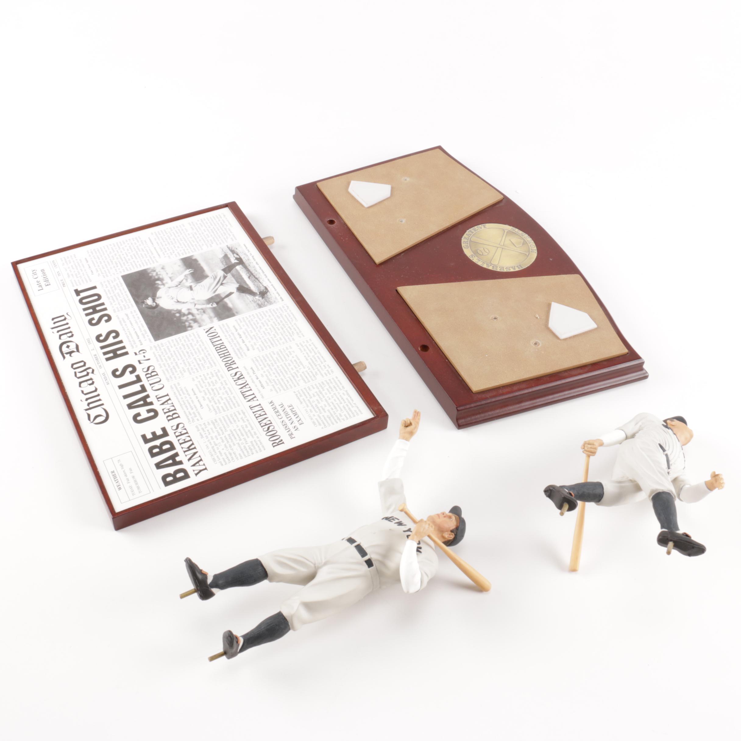 Danbury Mint "Babe Ruth's Called Shot" Figurine Set