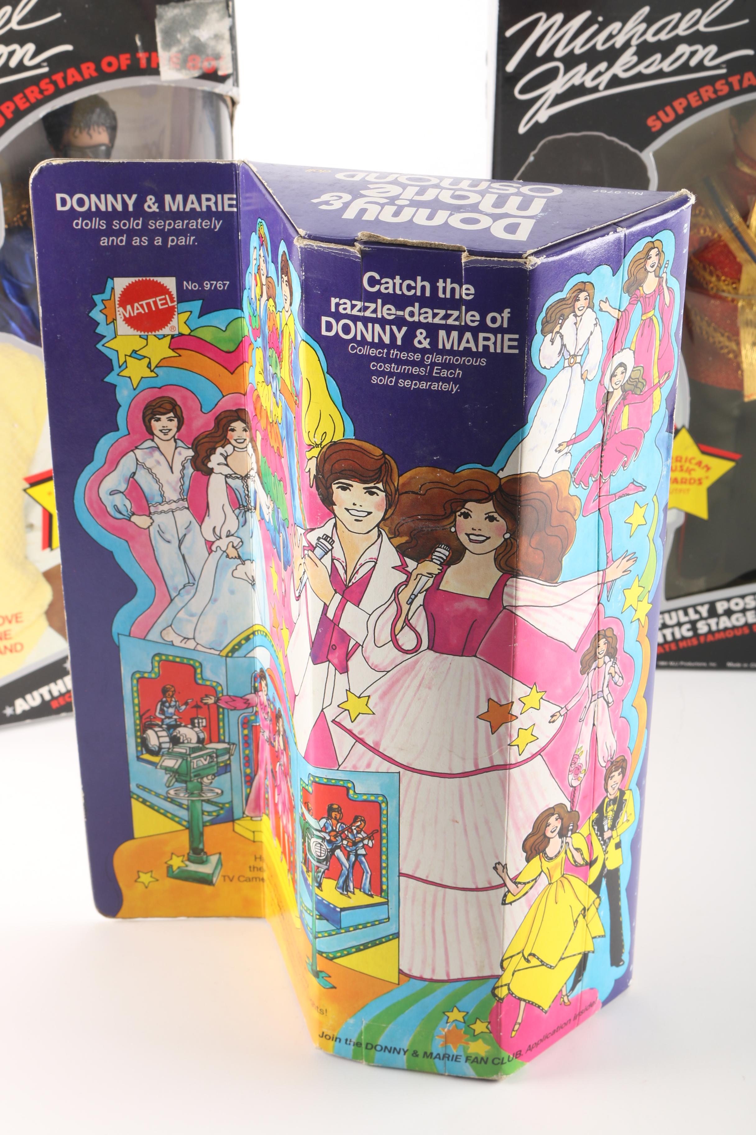 Michael Jackson and Donny Osmond Dolls