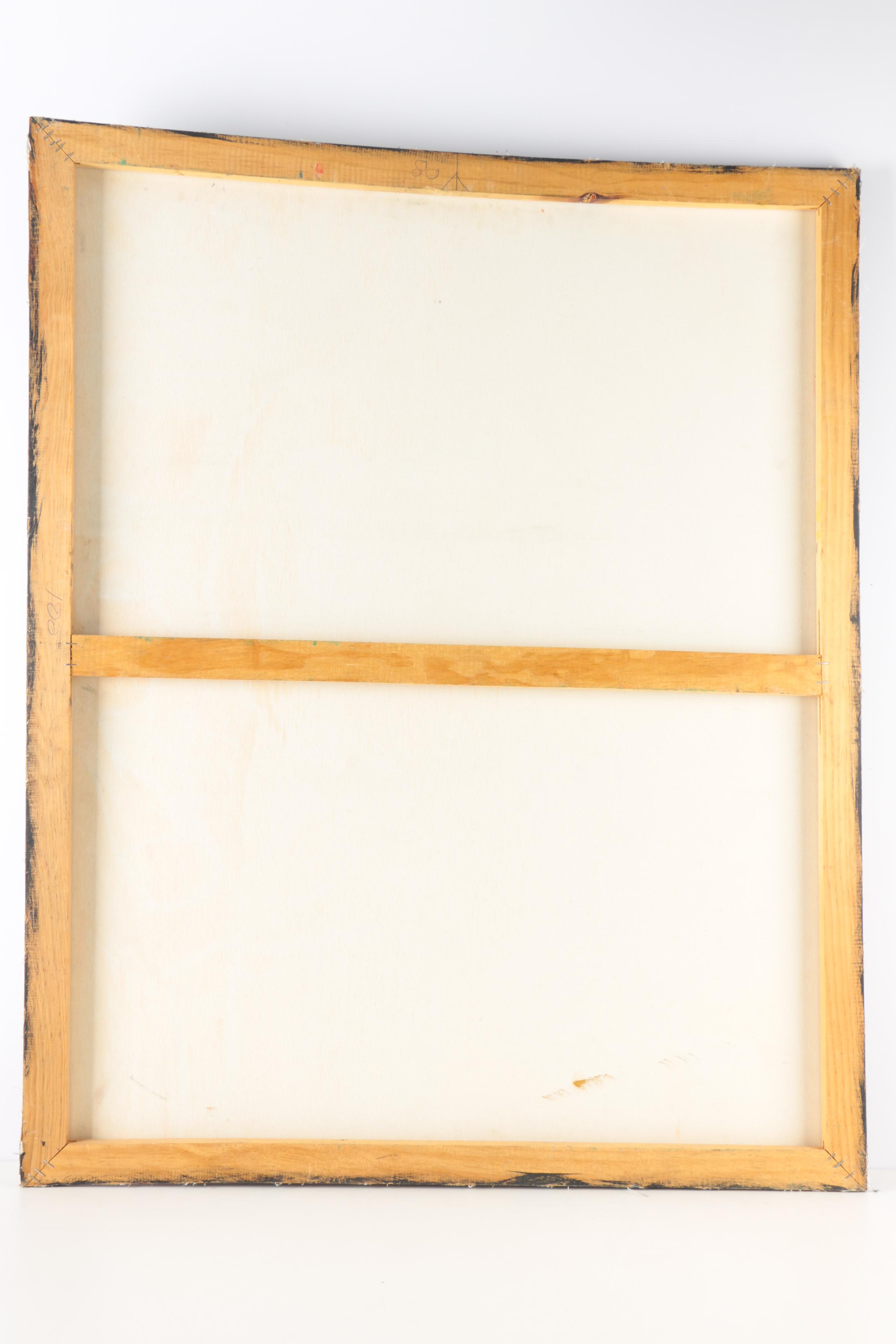 Victor Uhthoff Diptych Oil Paintings on Canvas of Magician Scene